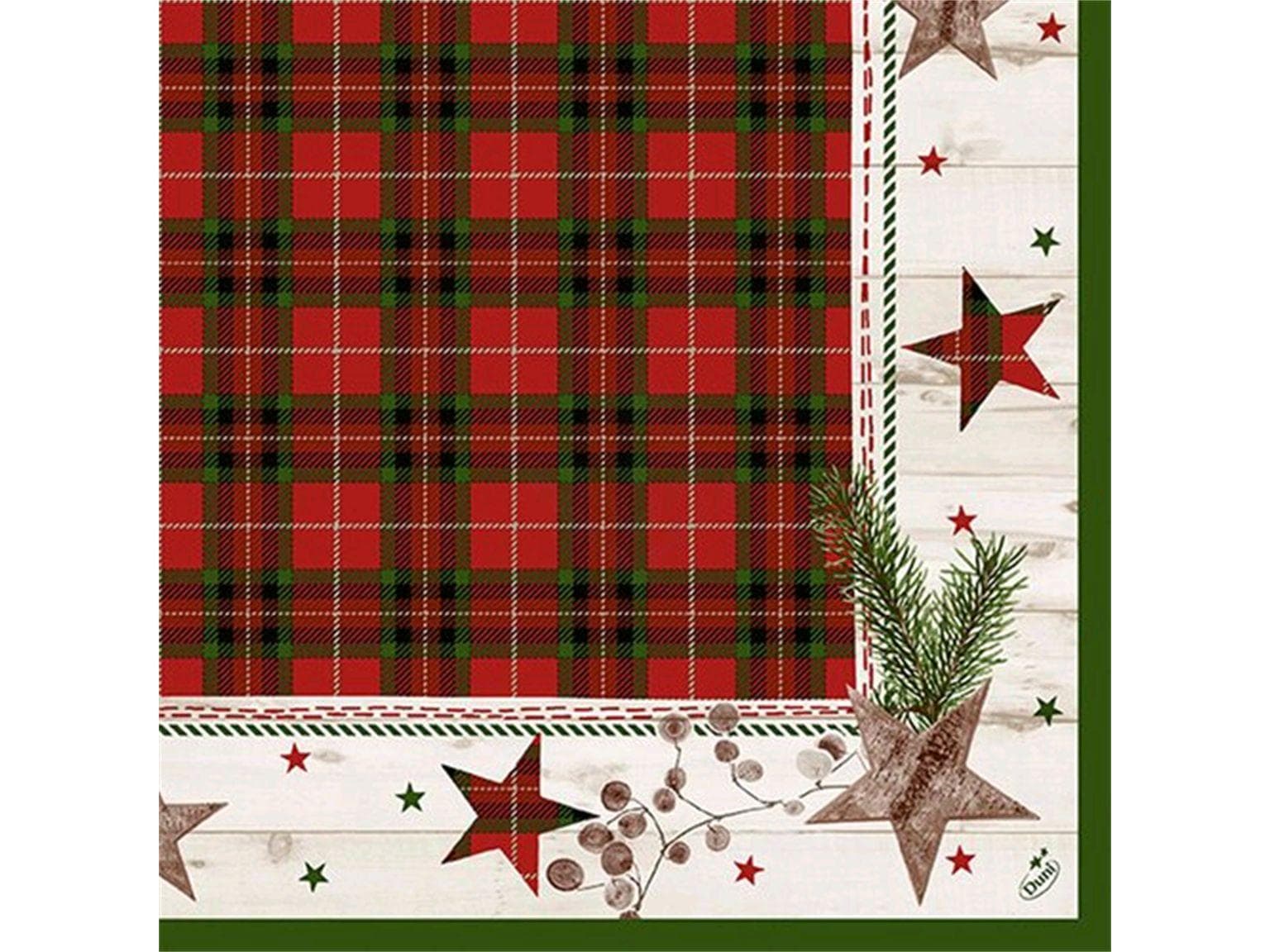 Servietten Dunilin, 40 x 40 cm, 1/4 Falz, Naturally Christmas