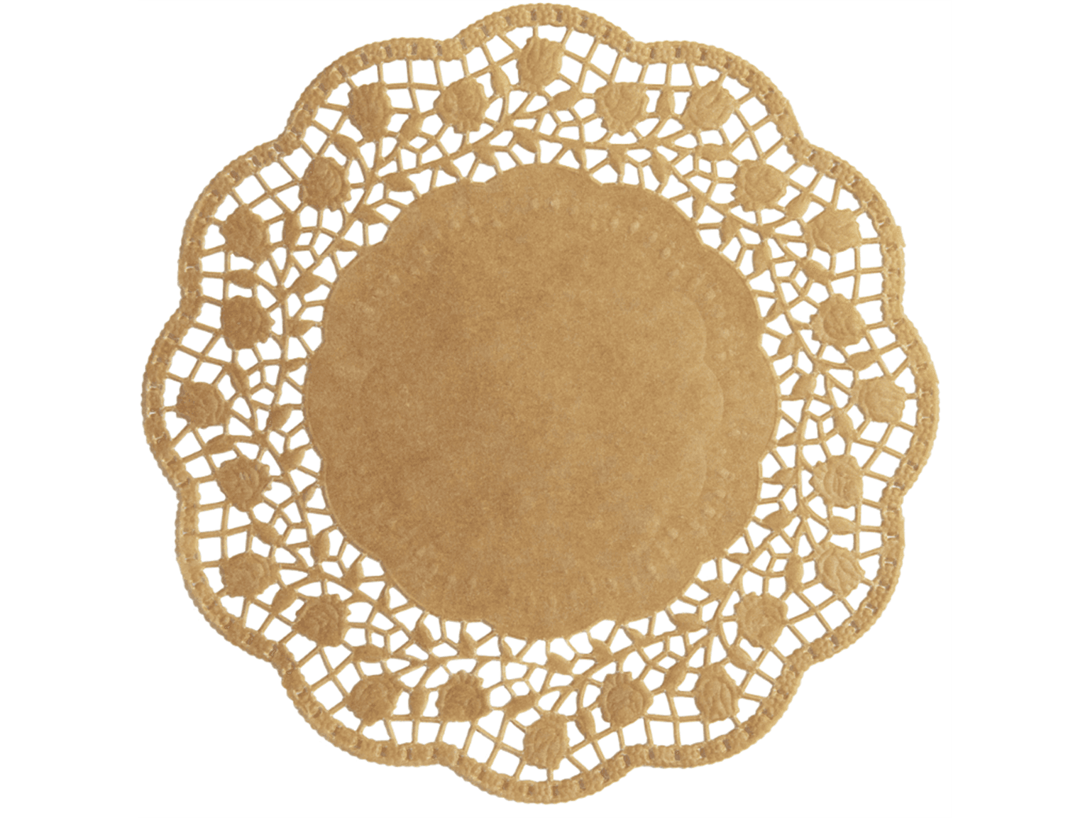 Tortenspitzen ø 18 cm, rund, braun, unbedruckt, unbeschichtet