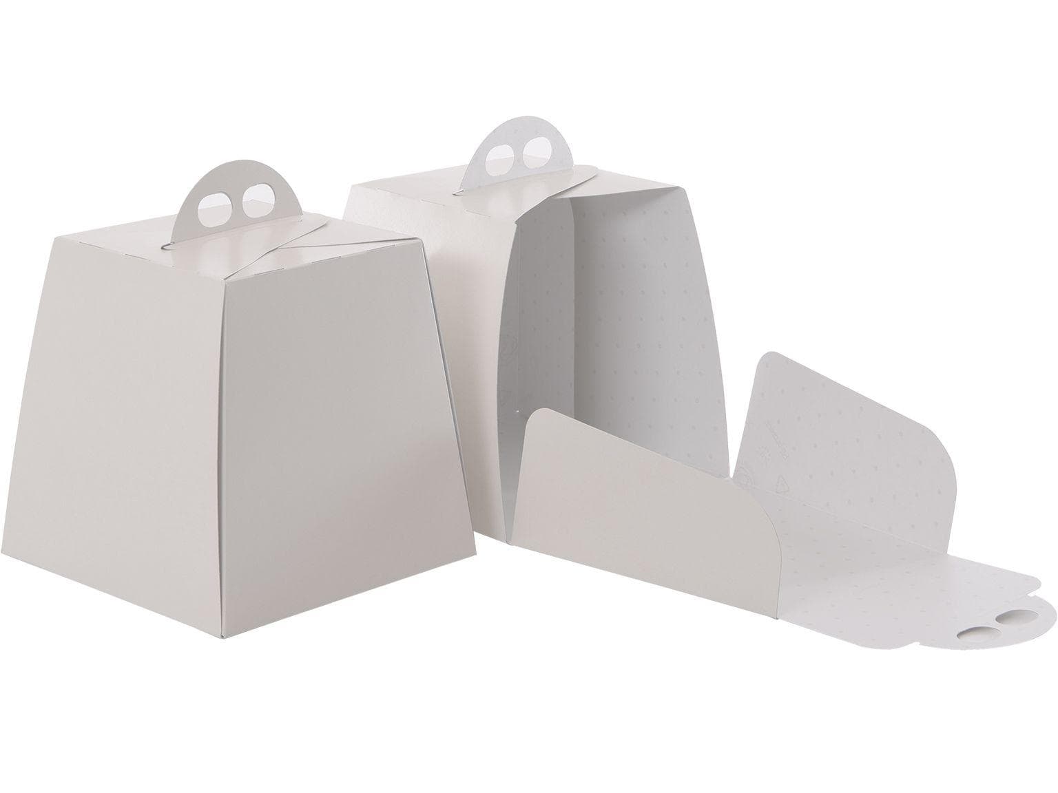 Panettoneschachtel l 26 x 26 x 26 cm weiss, unbedruckt