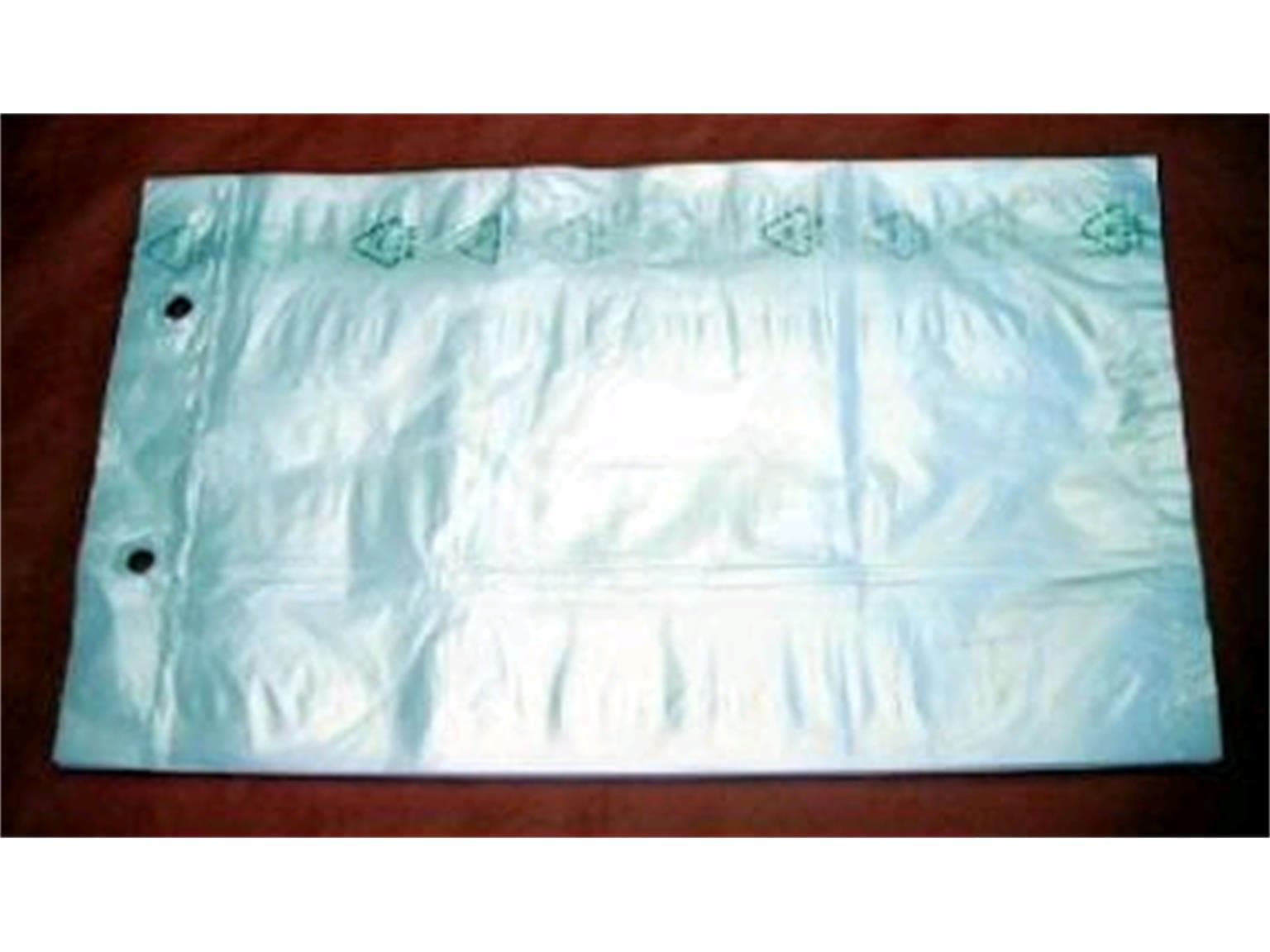 Abrissbeutel aus HDPE 200 x 300 mm, 10my, transparent, geblockt