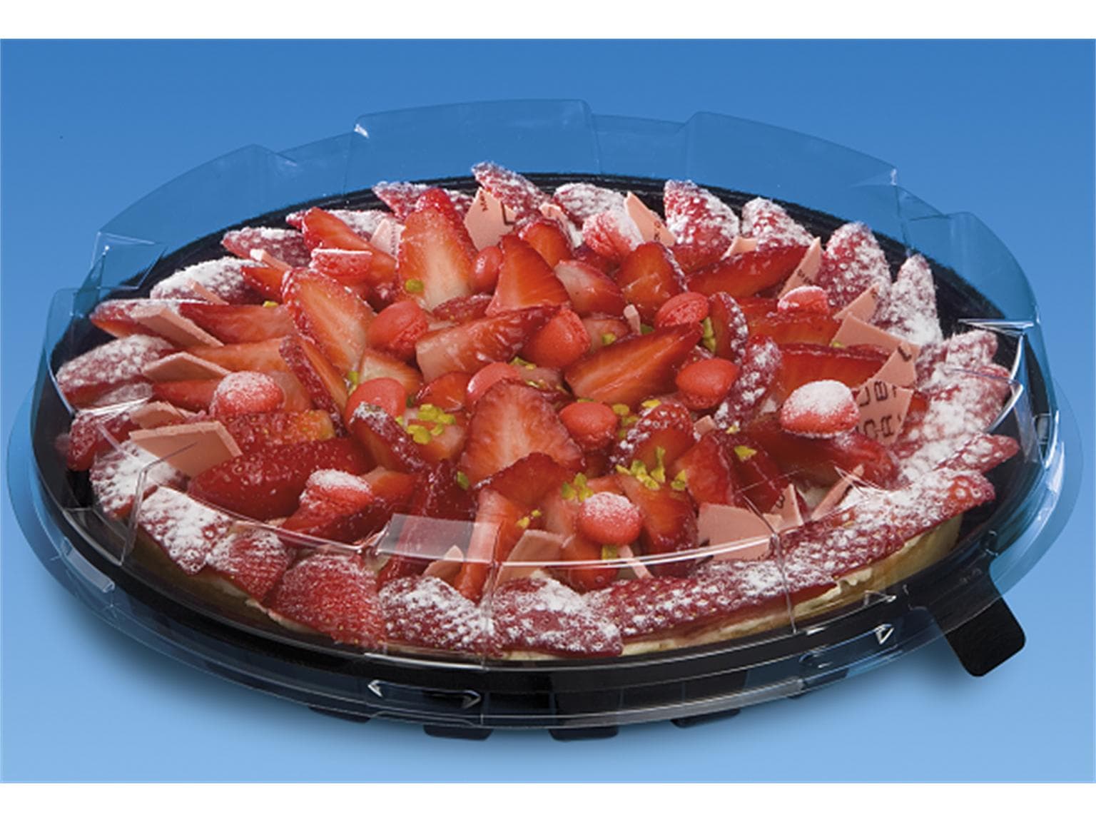 Haube zu Kuchen- und Tortenplatte aus PET/rPET, Ø 215 mm - Höhe 30 mm