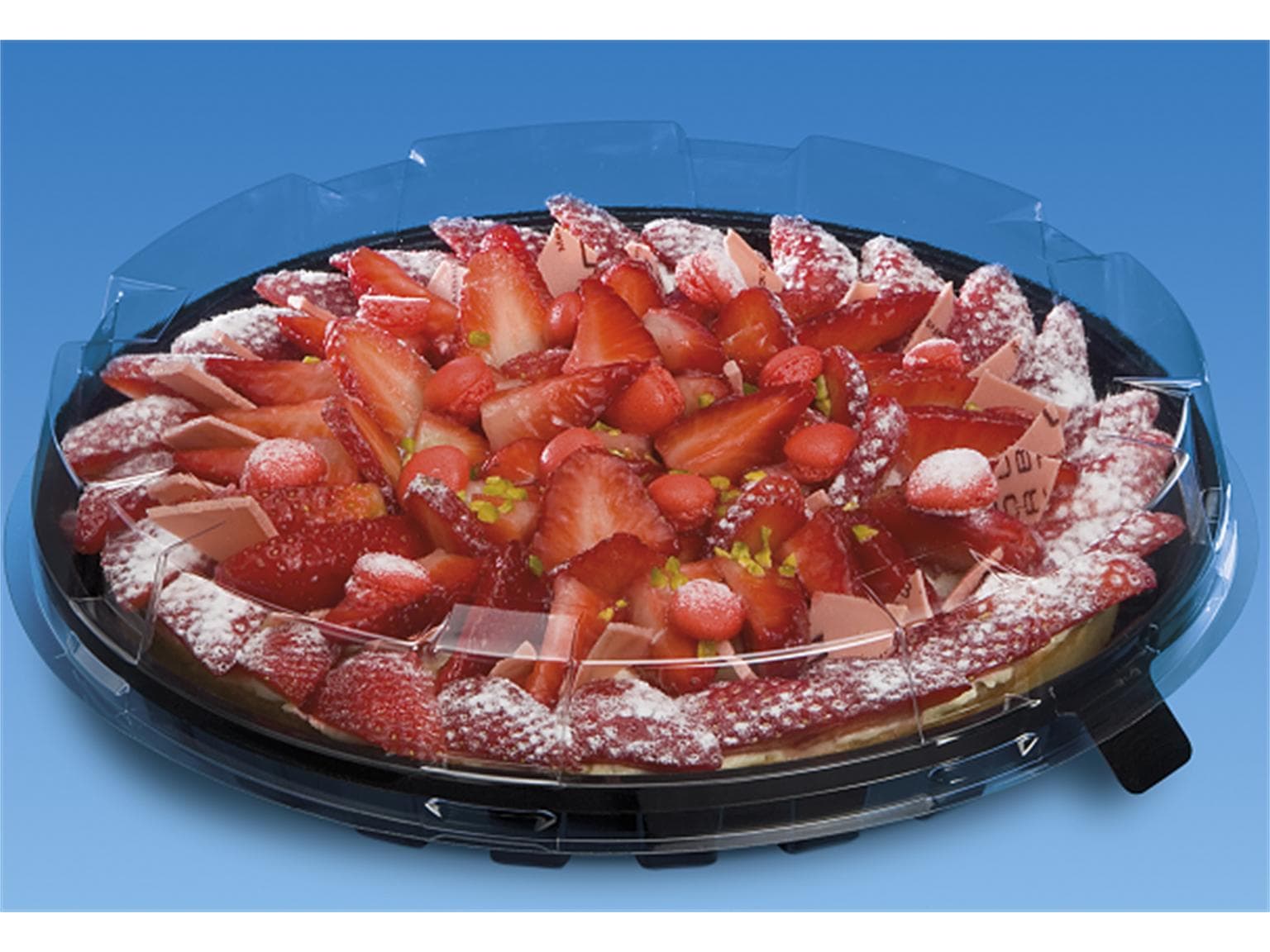 Haube zu Kuchen- und Tortenplatte aus PET/rPET, Ø 215 mm - Höhe 40 mm