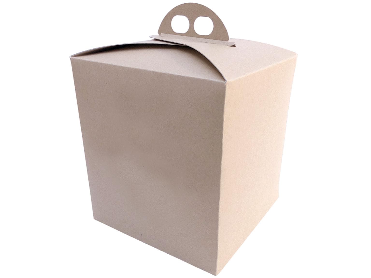 Tortenschachtel 21 x 21 x 26 cm Farbe Elfenbein, unbedruckt