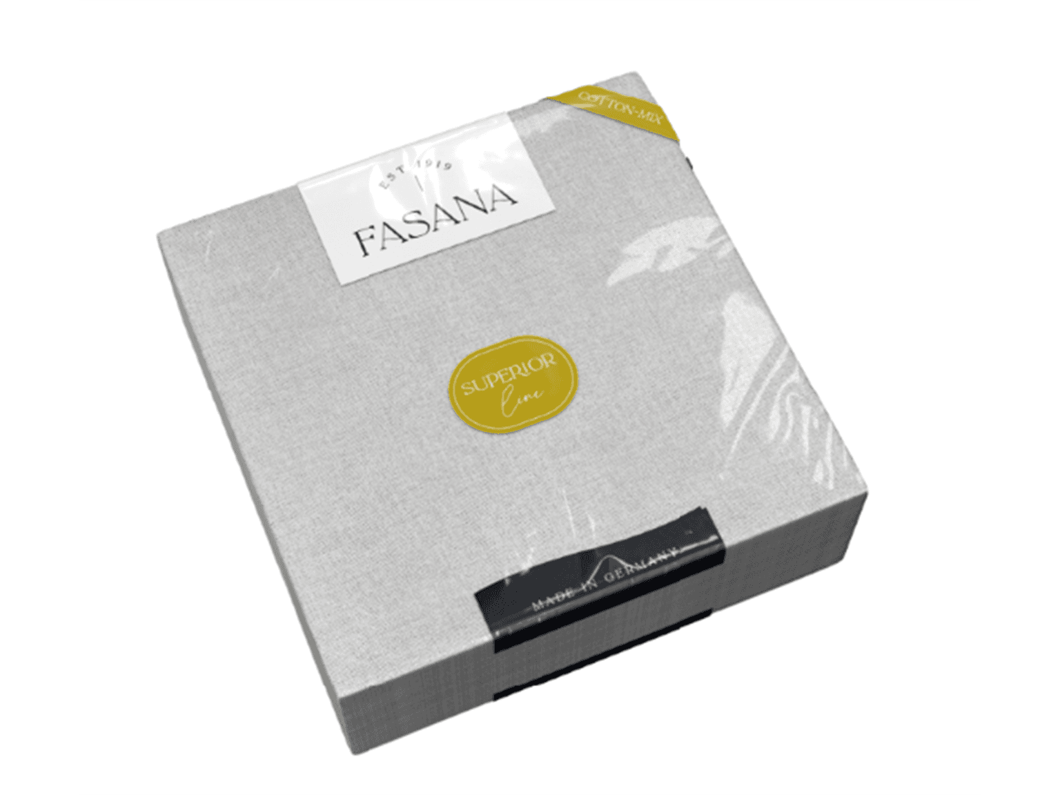 Cotton-Mix Serviette Struktur d' grau 38 x 38 cm, 1/4 Falz