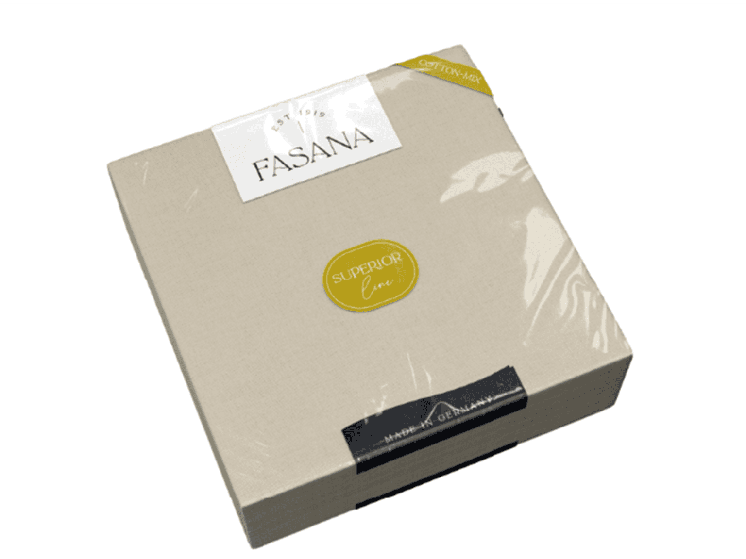 Cotton-Mix Serviette buttercrème 38 x 38 cm, 1/4 Falz