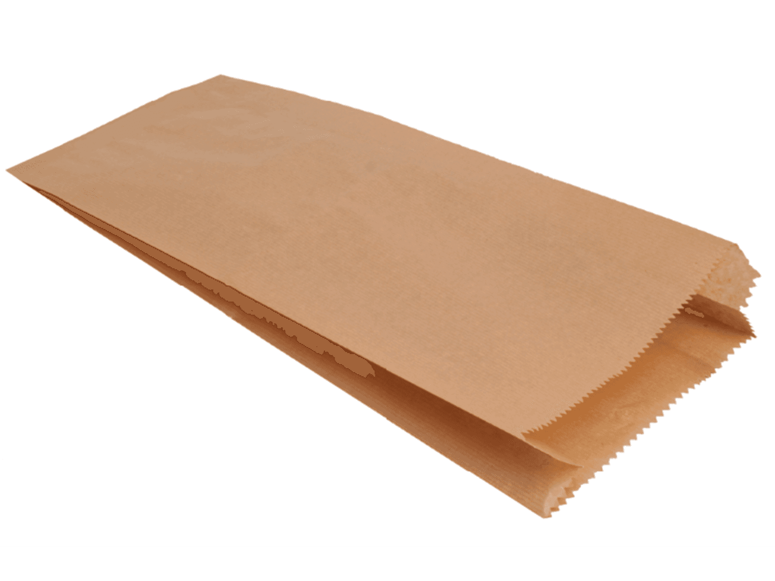 Brotbeutel Kraft naturbraun enggerippt, 40 gm2, 24 x 8 x 36 cm, 1 kg rund,