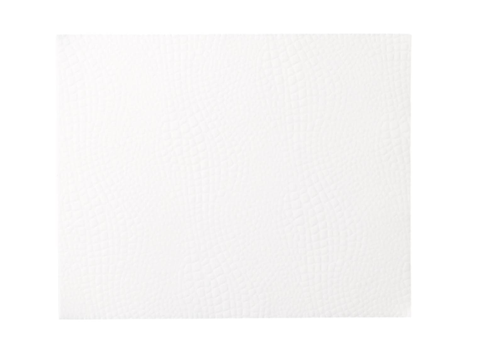 Plattenpapiere Kroko 40 gm2, 46 x 36 cm rechteckig, weiss, mit glattem Rand