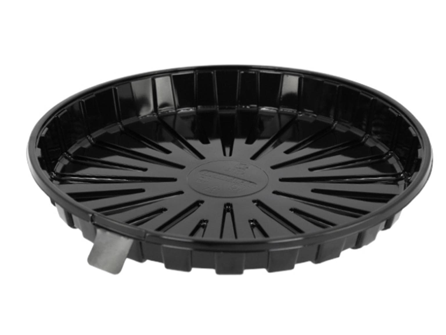 Kuchen- und Tortenplatte aus rPET/PET schwarz, rund Ø 240 mm - Höhe 20 mm