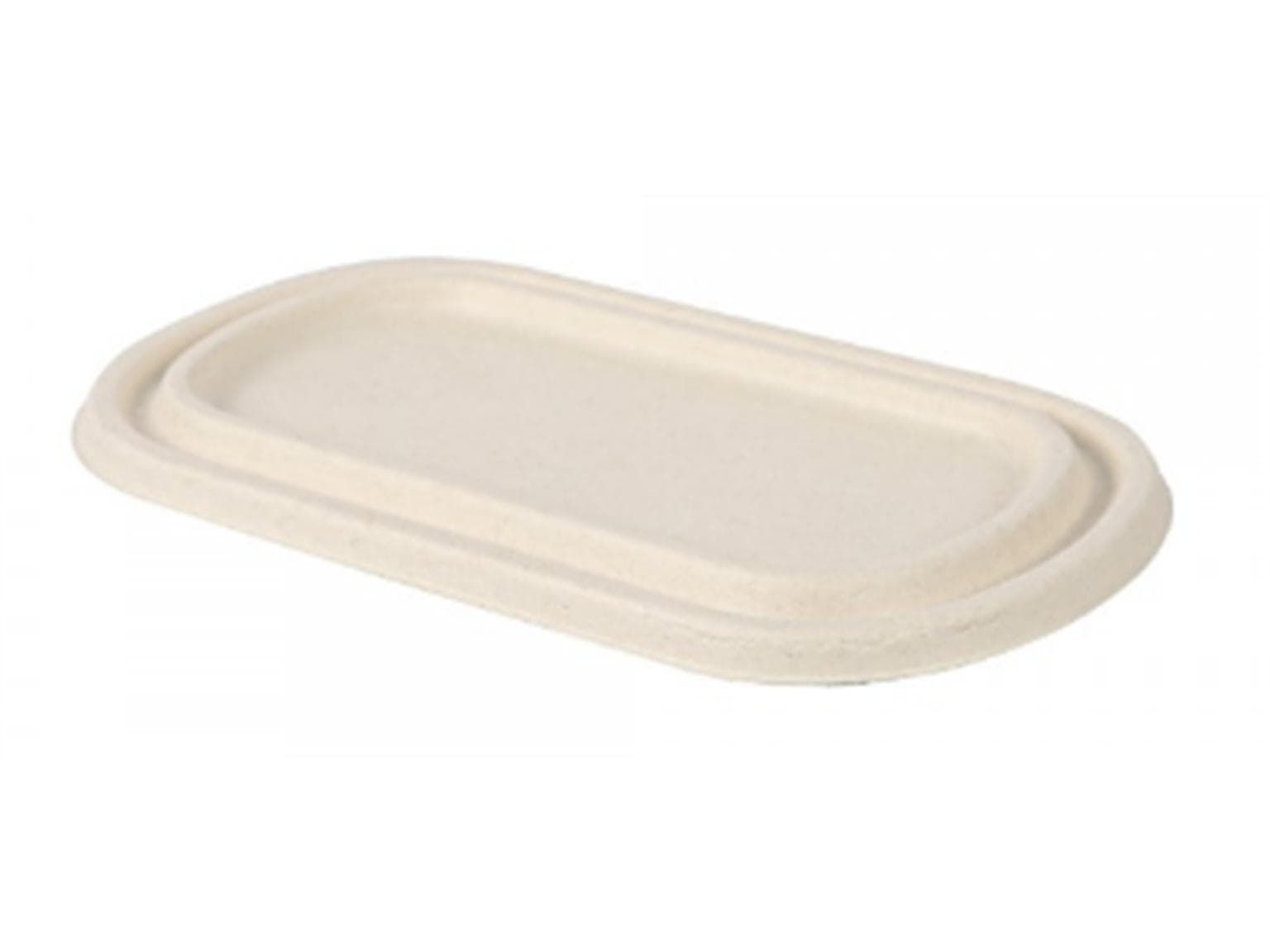 Deckel aus Bagasse, passend zu Menu- schale Art. 28235 und Art. 28237, natur