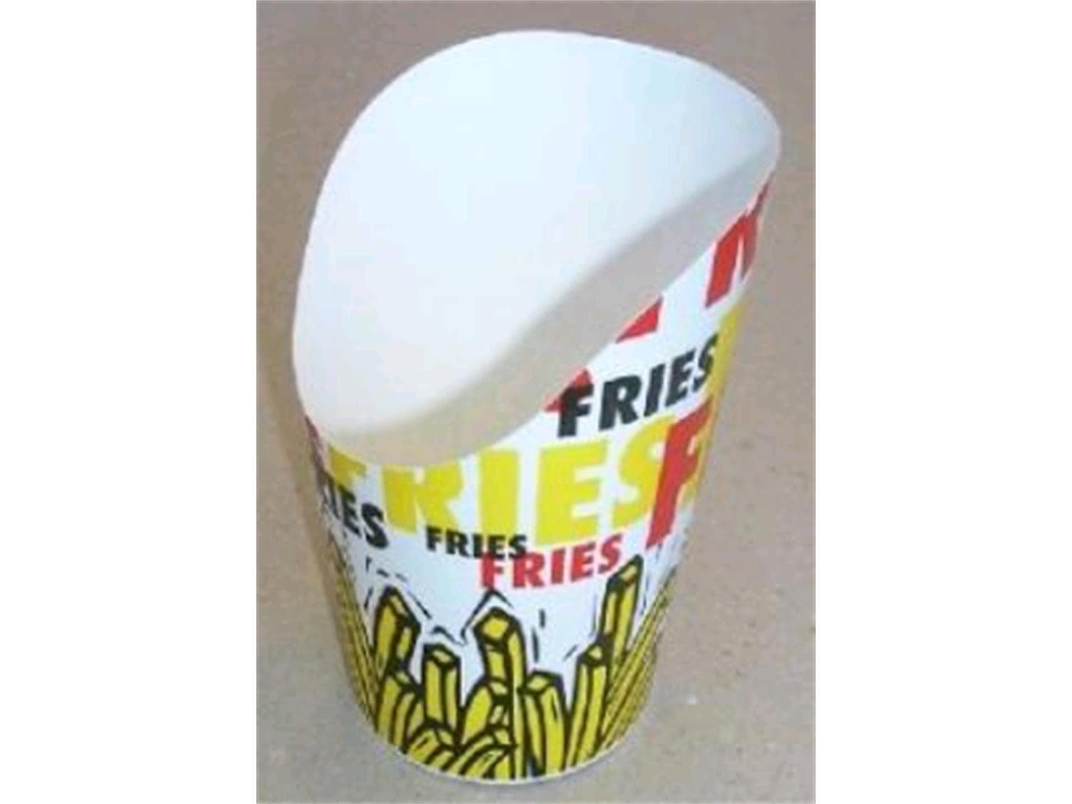 Pommesschütte, 221.8 ml Ø 83 mm, Höhe: 139 mm