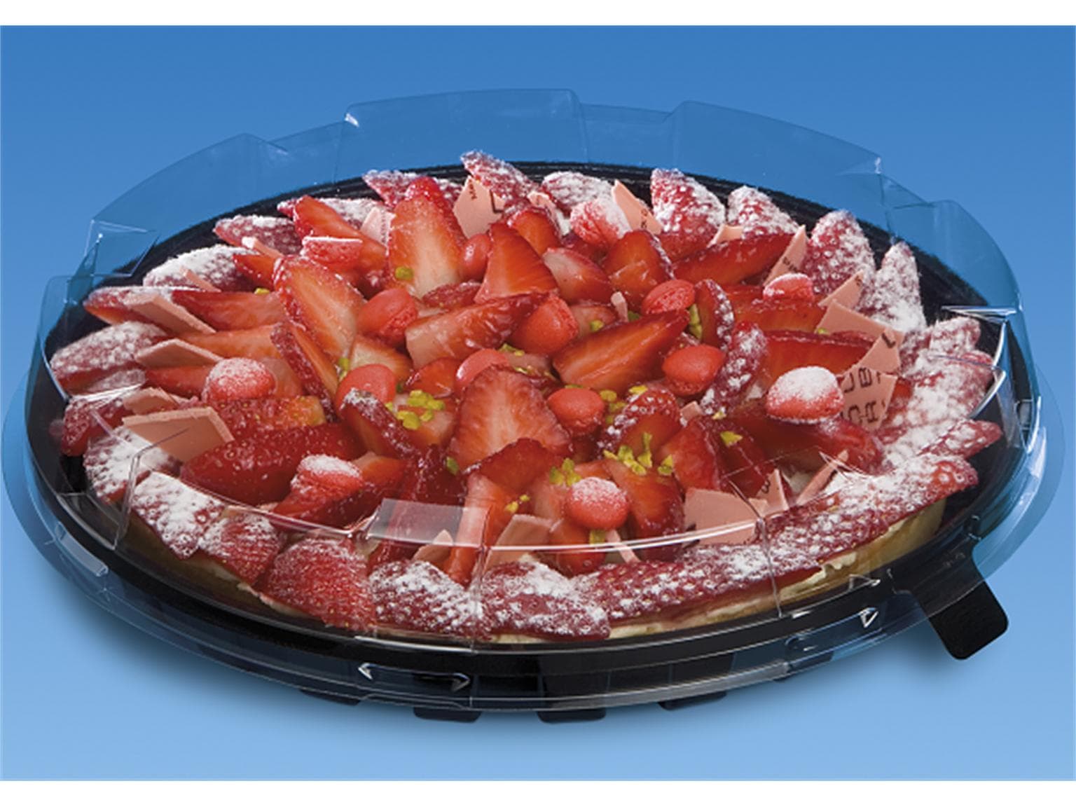 Haube zu Kuchen- und Tortenplatte aus PET/rPET, Ø 285 mm - Höhe 30 mm