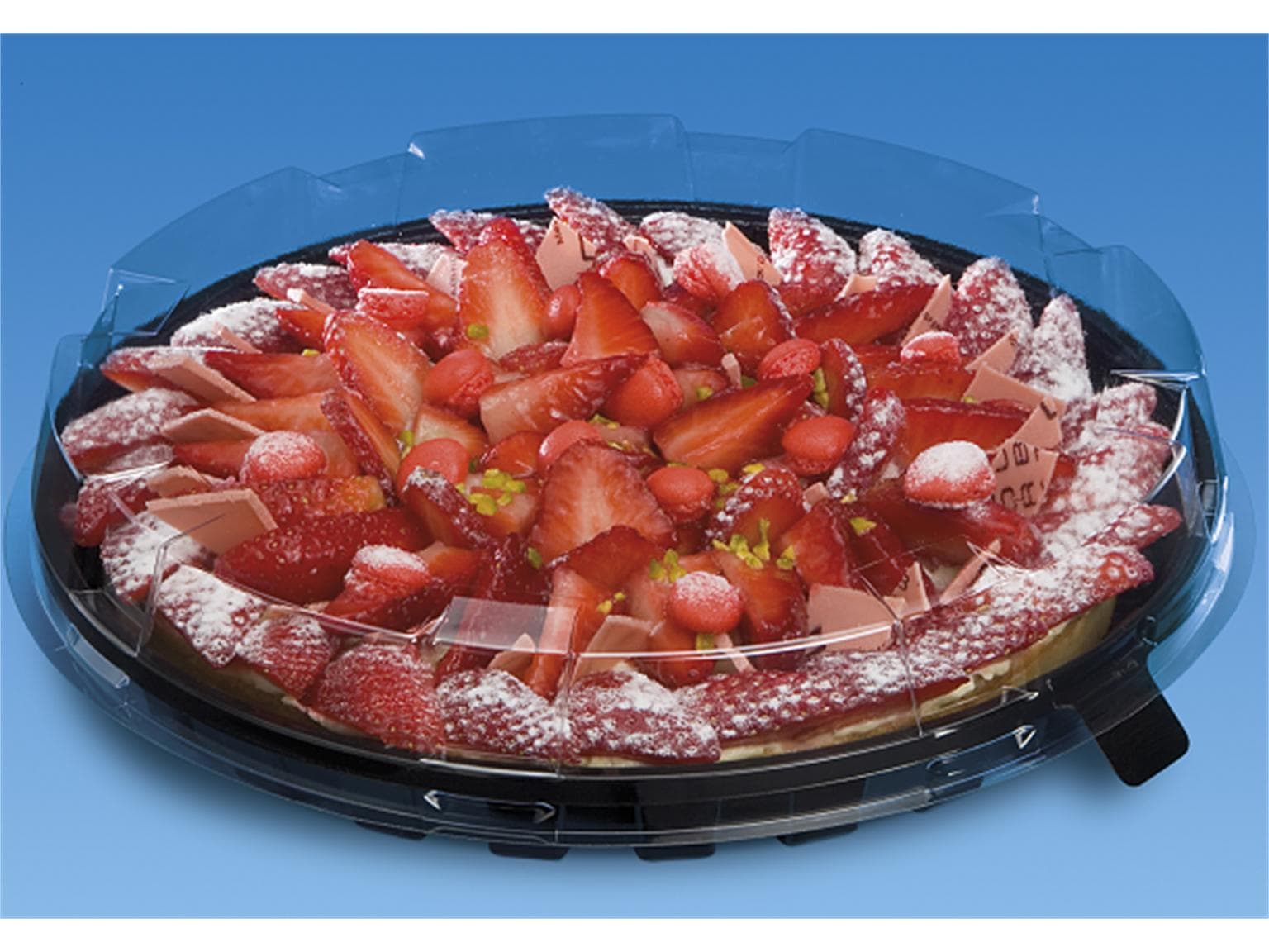 Haube zu Kuchen- und Tortenplatte aus PET/rPET, Ø 285 mm - Höhe 40 mm