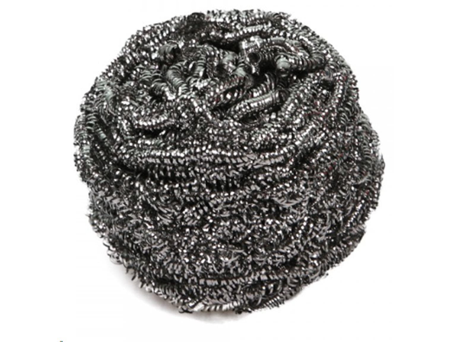 Edelstahltopfreiniger, 8 x 7 cm, silber, kraftvoll, langlebig, hygienisch