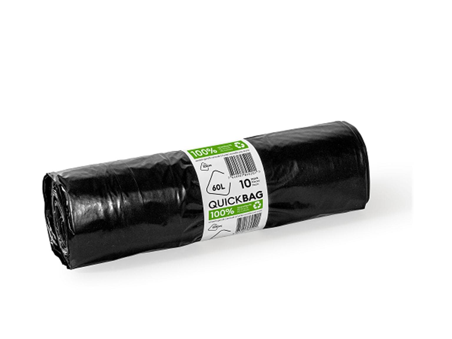 Abfallsack Quick-Bag 60Lt. Recycling 575 x 860 + 50 mm, mit Zugband