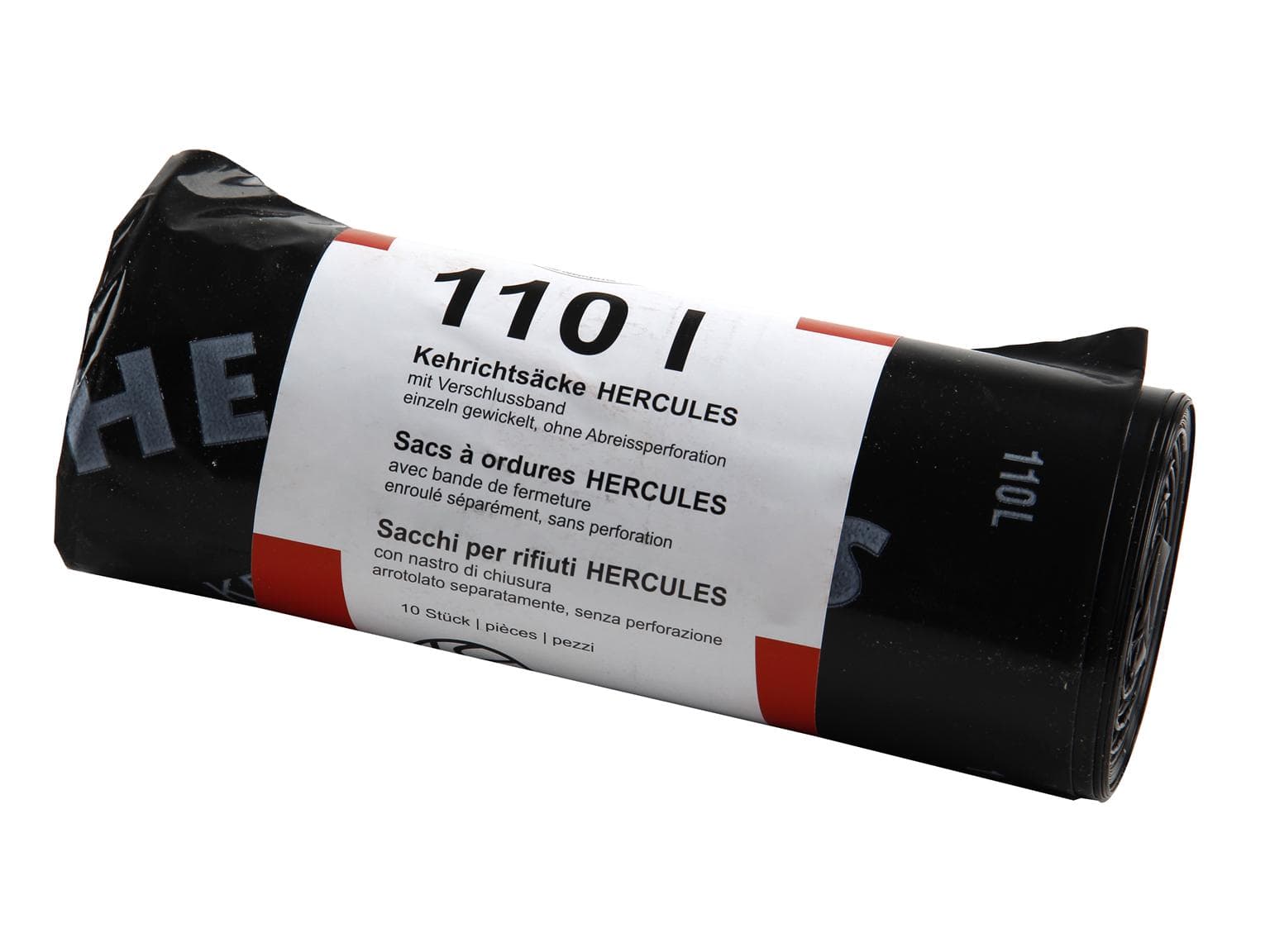 Abfallsäcke 110 Lt. Herkules OKS, 380/320 x 1100 mm, mit Verschlussband,