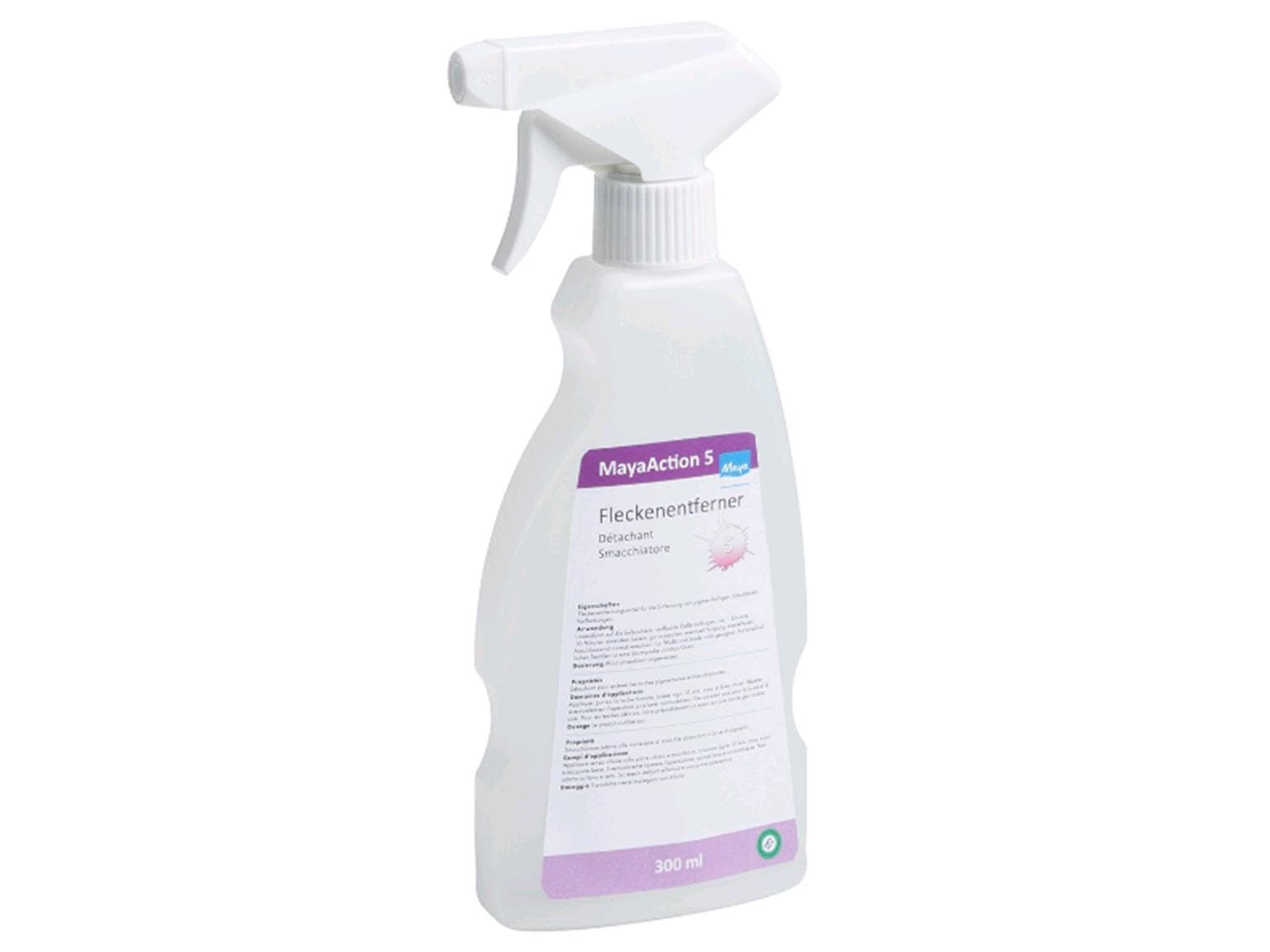 Fleckentferner, MayaAction 5, gegen pigmenthaltige, bleichbare Verfleckungen