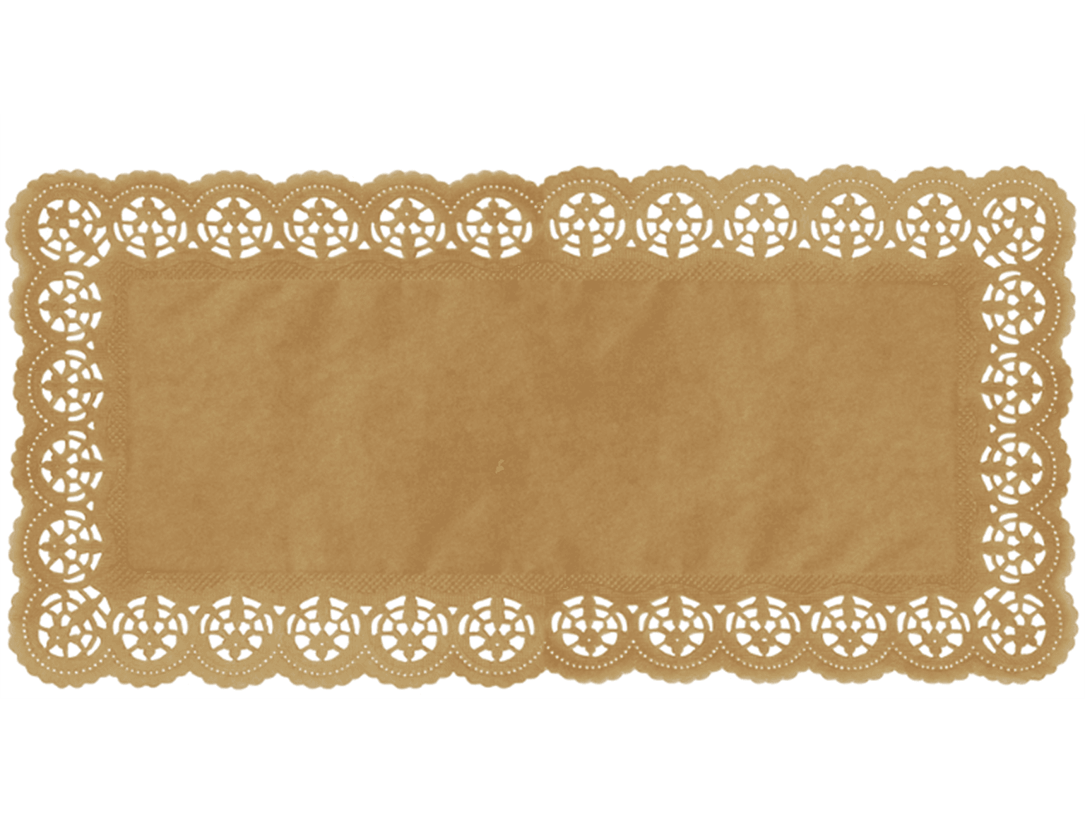 Tortenspitzen 33.5 x 26 cm, eckig, braun, unbedruckt, unbeschichtet