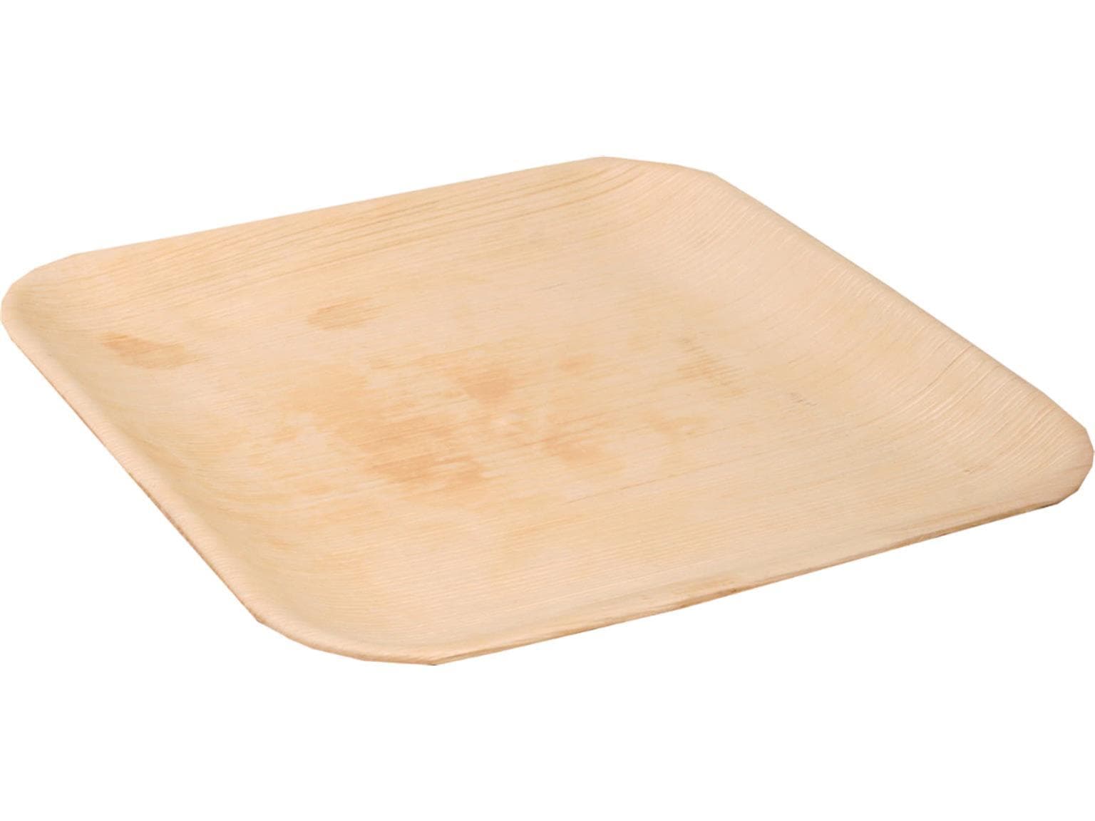 Palmblatt Teller quadratisch, 26.5 x 26.5 cm, 2.5 cm tief