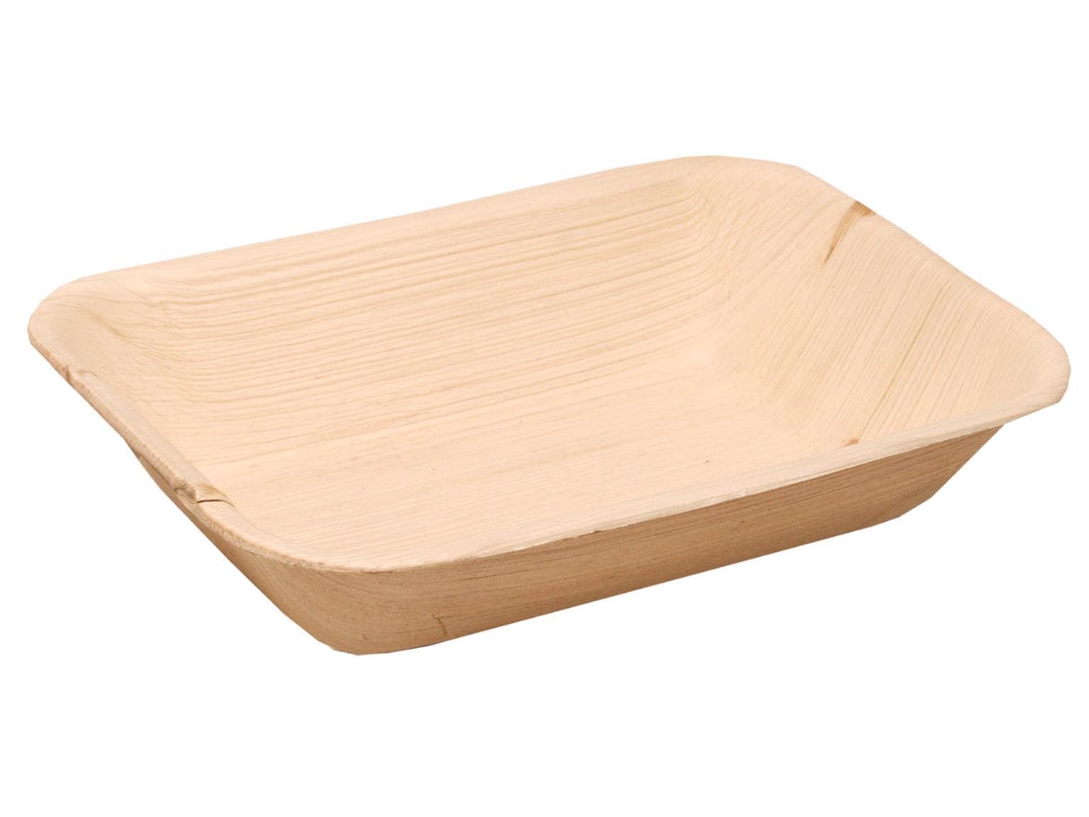 Palmblatt Teller rechteckig, 13 x 19 cm, 4 cm tief
