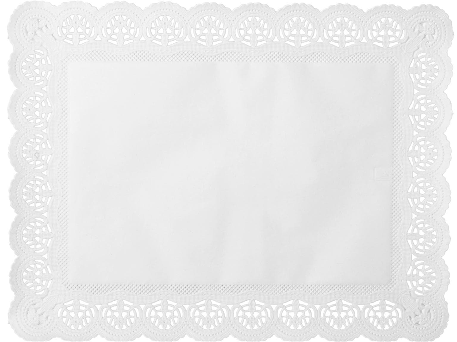 Tortenspitzen 30 x 40 cm rechteckig, weiss, fettdicht,