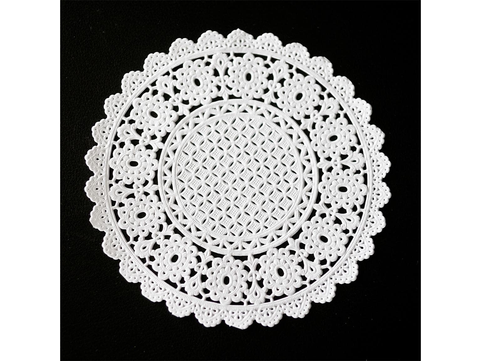 Decoretten ø 13 cm rund, hochweiss