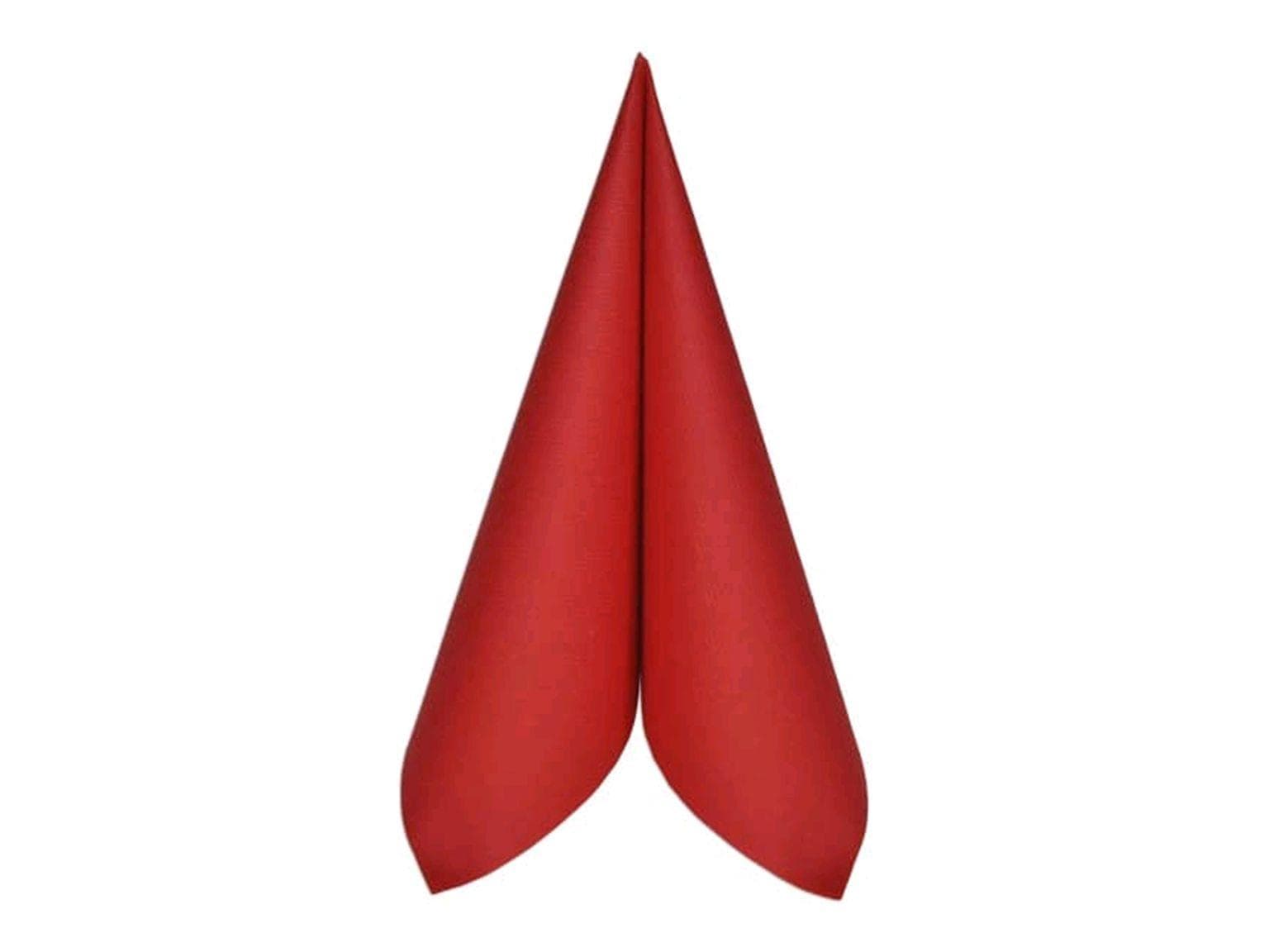 Servietten Airlaid, 40 x 40 cm, 1/4 Falz, rot