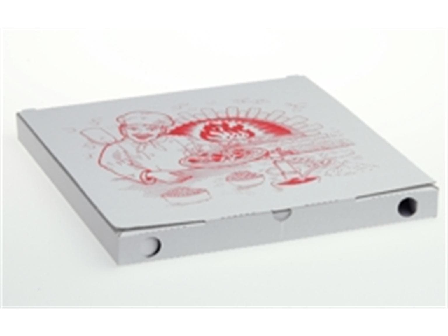 Pizzakarton 40 x 40 x 3 cm "TAGLIO" Qualität Kraft 1209, Neutraldruck