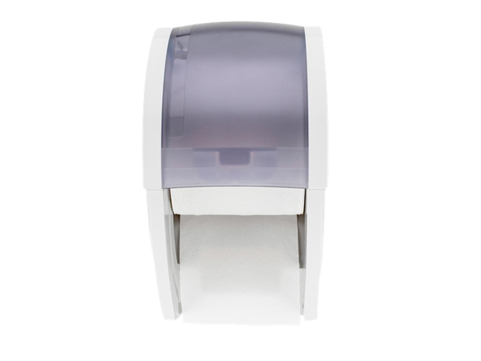 Toilettenpapierspender LUNA PAPERBOY weiss glänzend, für 2 Rollen, sparsame