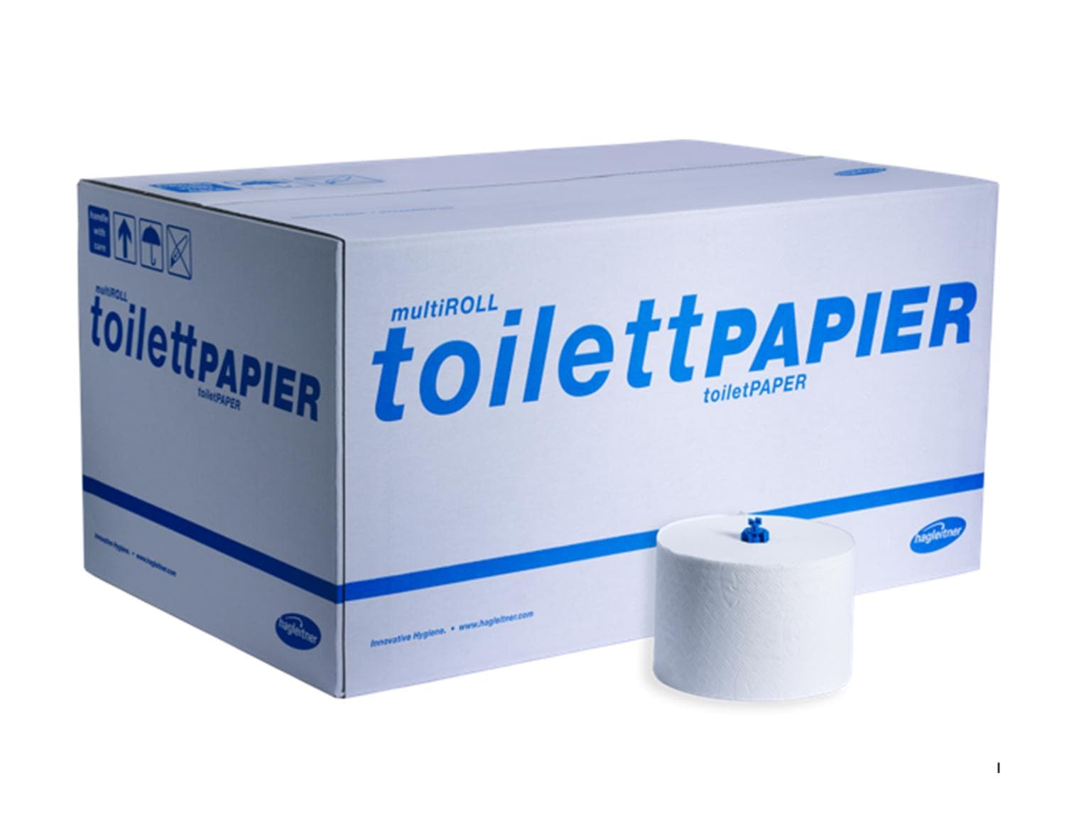 WC-Papier multiROLL toilettPAPIER V3 3-lagig, Recycling-Tissue hochweiss,