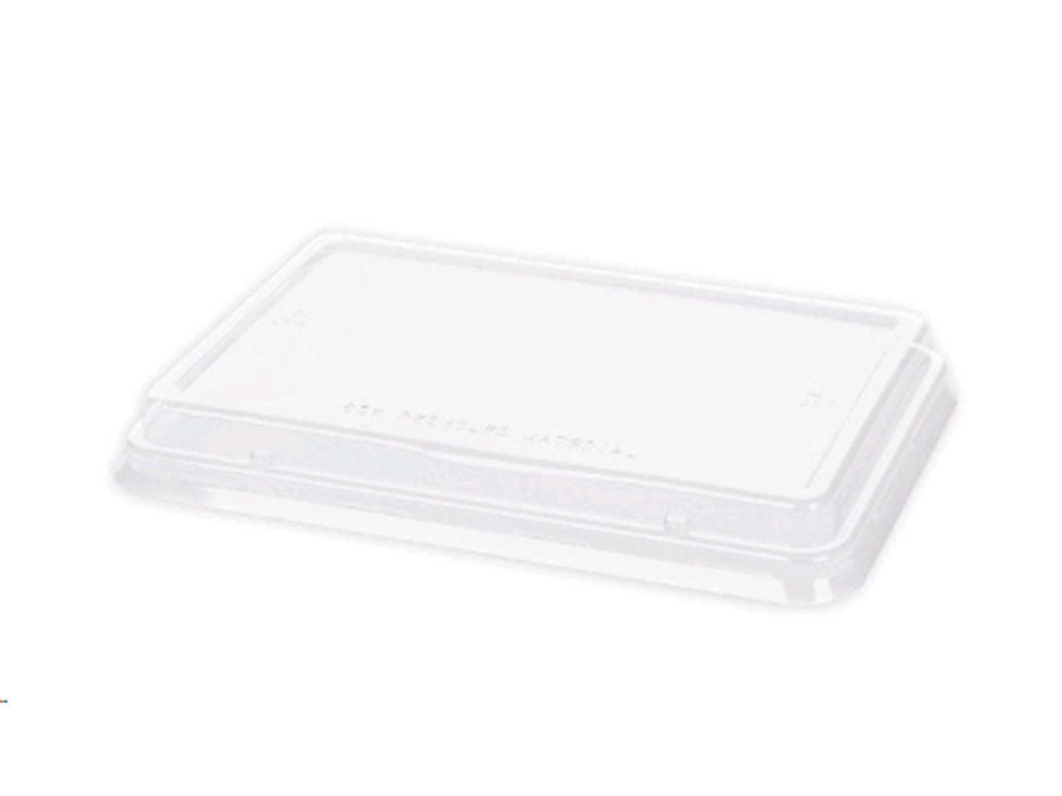 Deckel aus R-PET transparent, passend zu Schale aus Bagasse (Art.41144 sowie