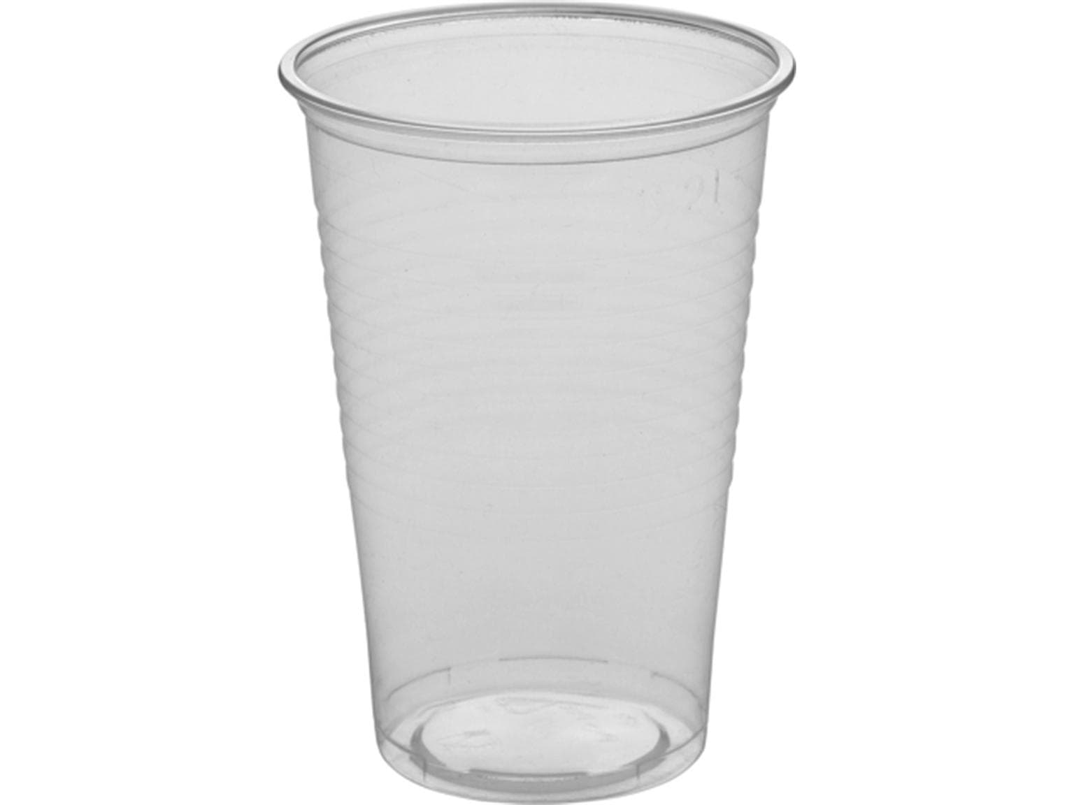 Trinkbecher aus PP, 2 dl, glasklar, weich, Ø 70,3 mm (Automatenbecher)