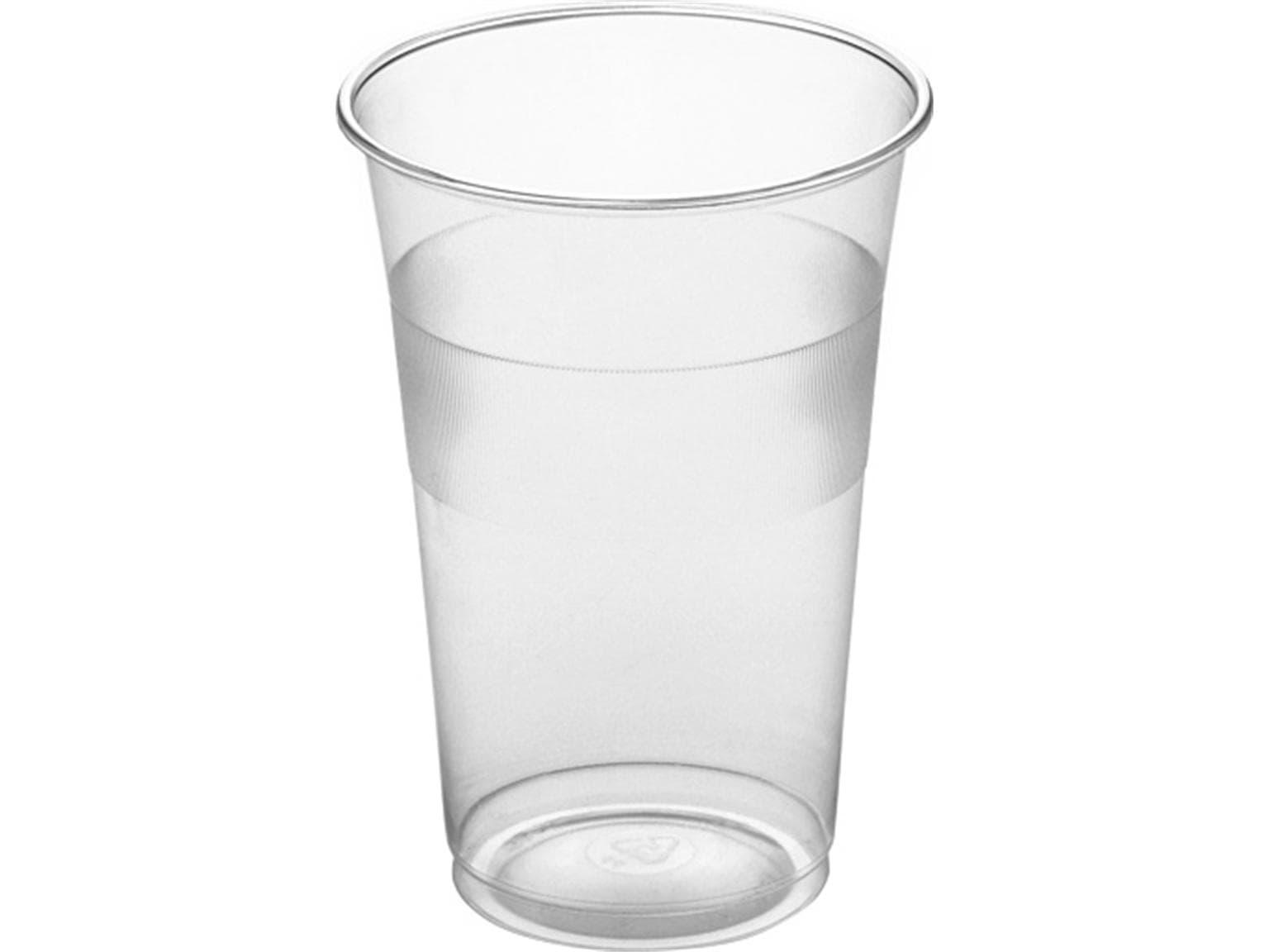 Trinkbecher aus PP, 3 dl, transparent, weich, Eichstrich bei 3 dl, Ø 82 mm