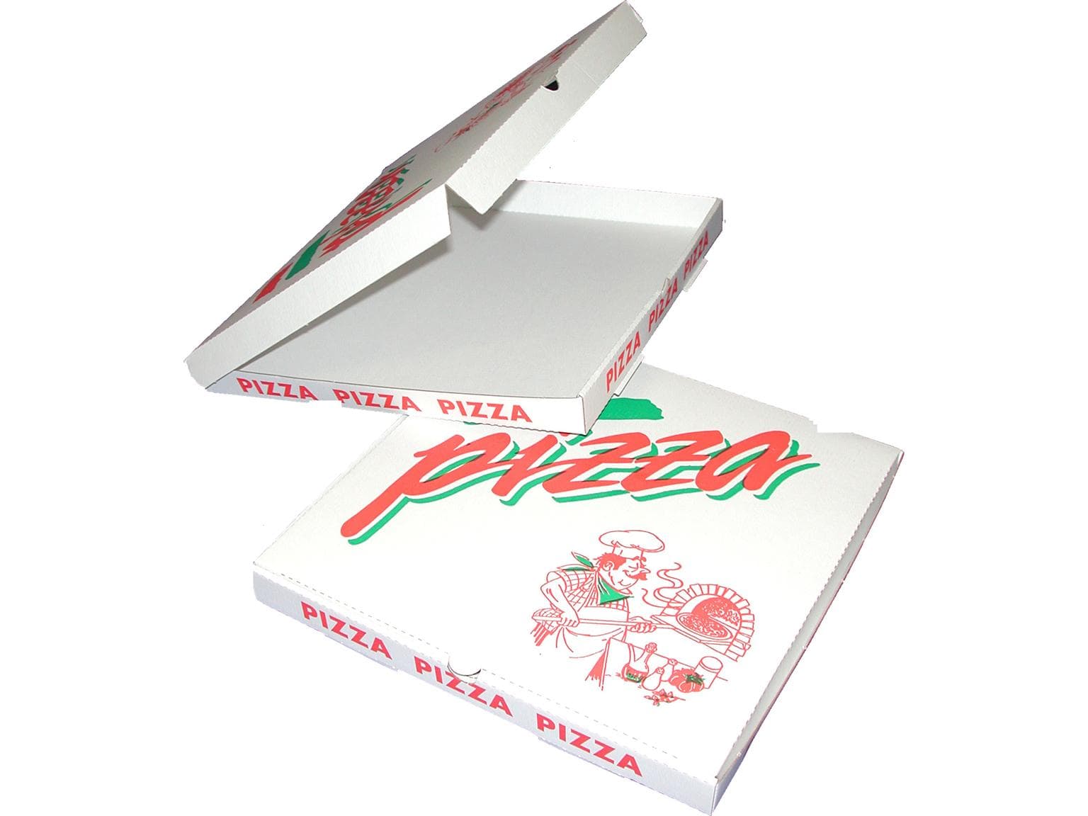 Pizzakarton 41 x 41 x 4.5 cm "NEW YORK" Qualität Kraft 1209, Neutraldruck