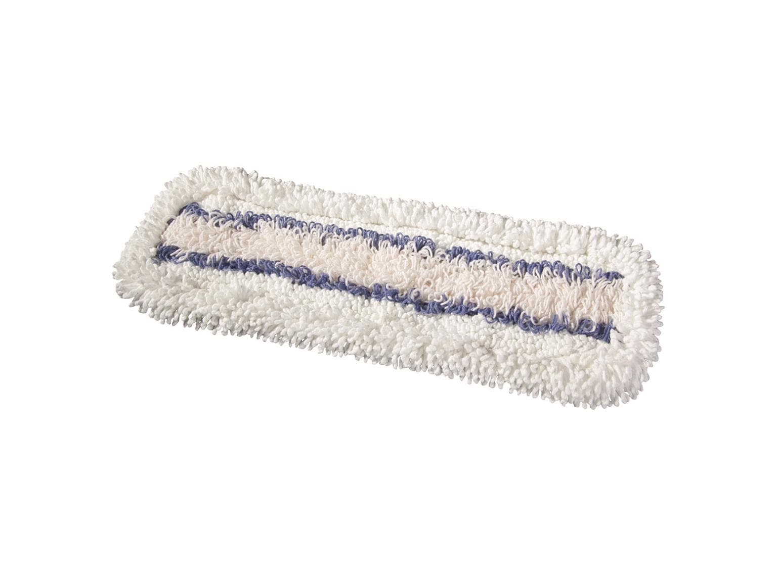 Mopp Tronic für Clipper 50 cm,weiss/blau geschlossene Fransen, vorgewaschen