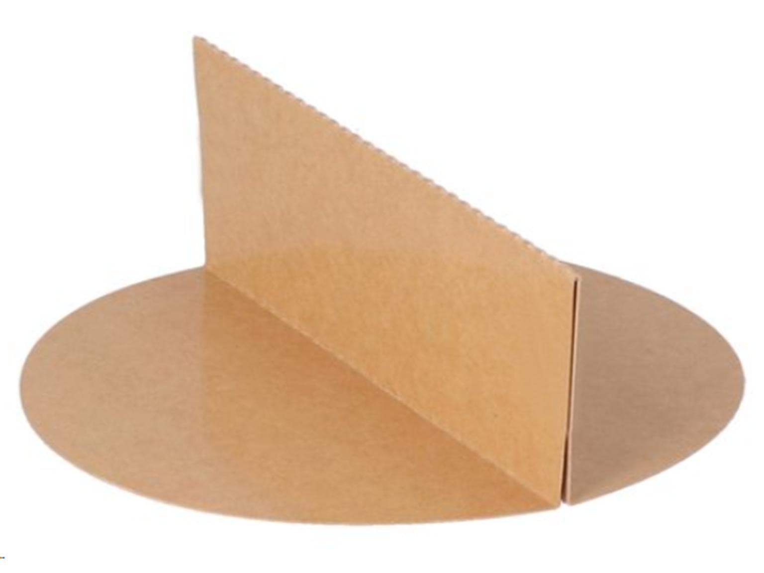 Trennsteg aus braunem Karton, ø 185 mm einseitig beschichtet, passend zu