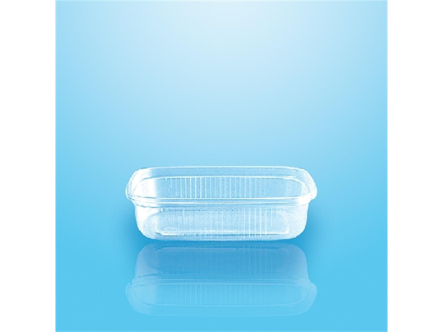 Verpackungsbecher 200 ml eckig, PP 108 x 81 x 41 mm, transparent