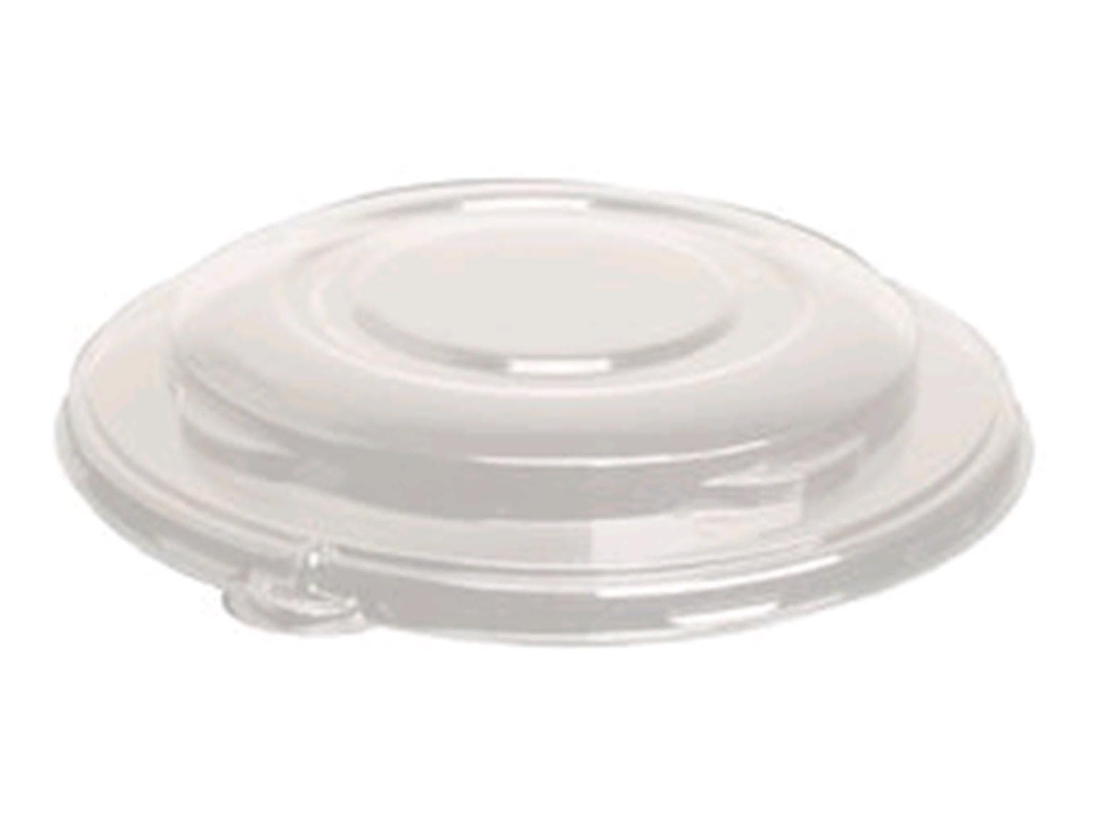 Dom-Deckel aus R-PET transparent, passend zu Salatschalen aus Bagasse