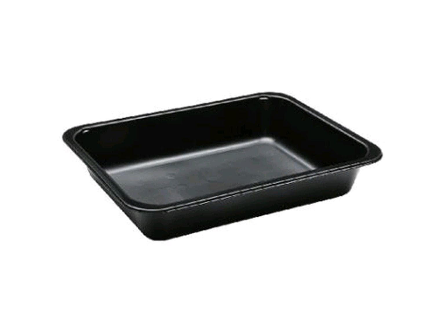 Menueschale PP, schwarz, ungeteilt 227 x 178 x 40 mm, 1161 ml