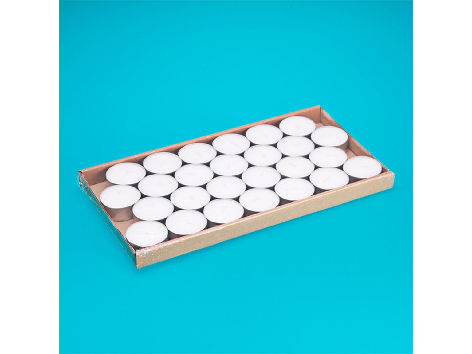 Rechaudkerzen in Aluhülse, weiss Brenndauer 4 Stunden