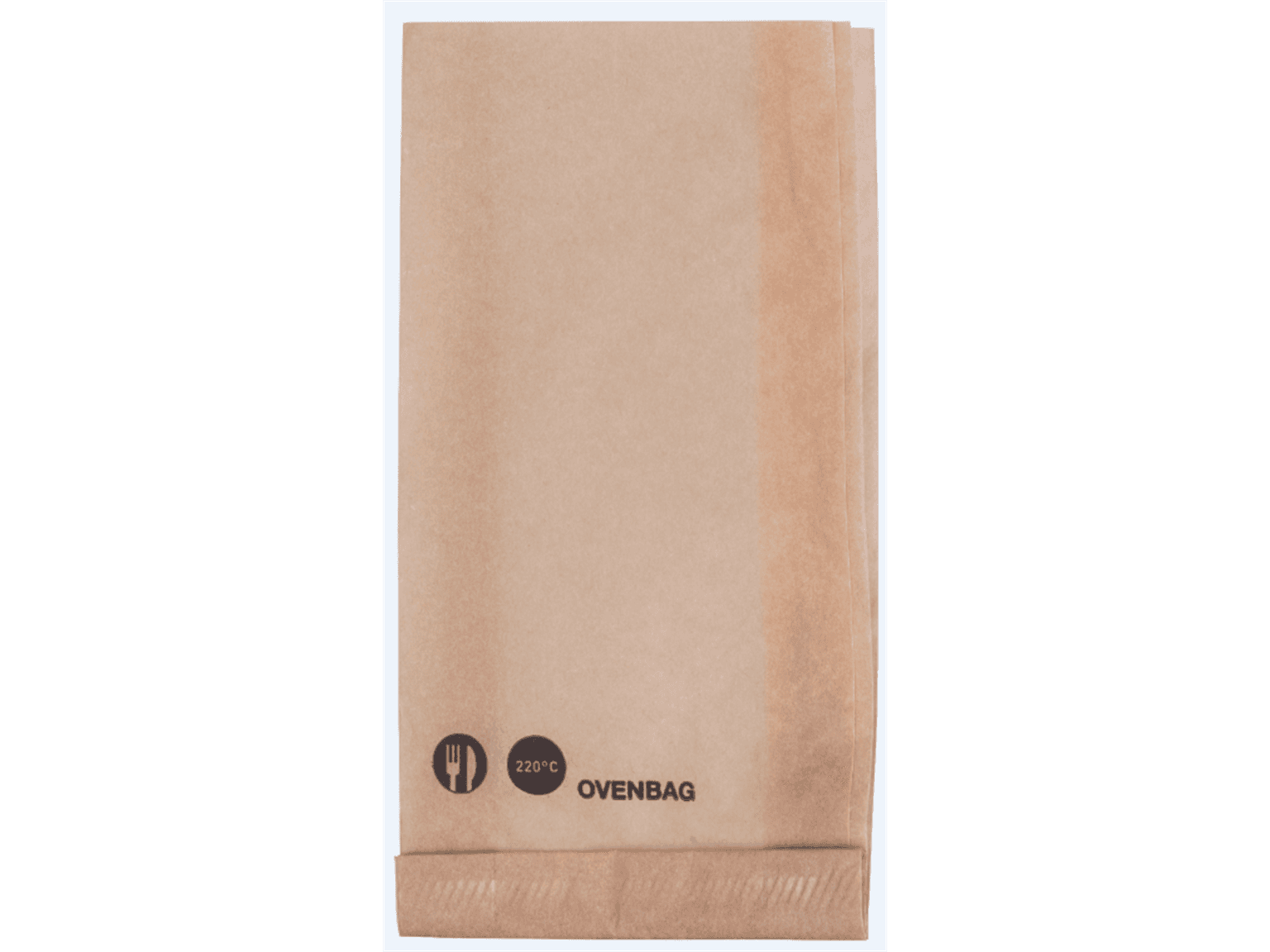 Seitenfaltenbeutel OVENBAG, braun 170 x 40 x 260 mm, hitzebeständig