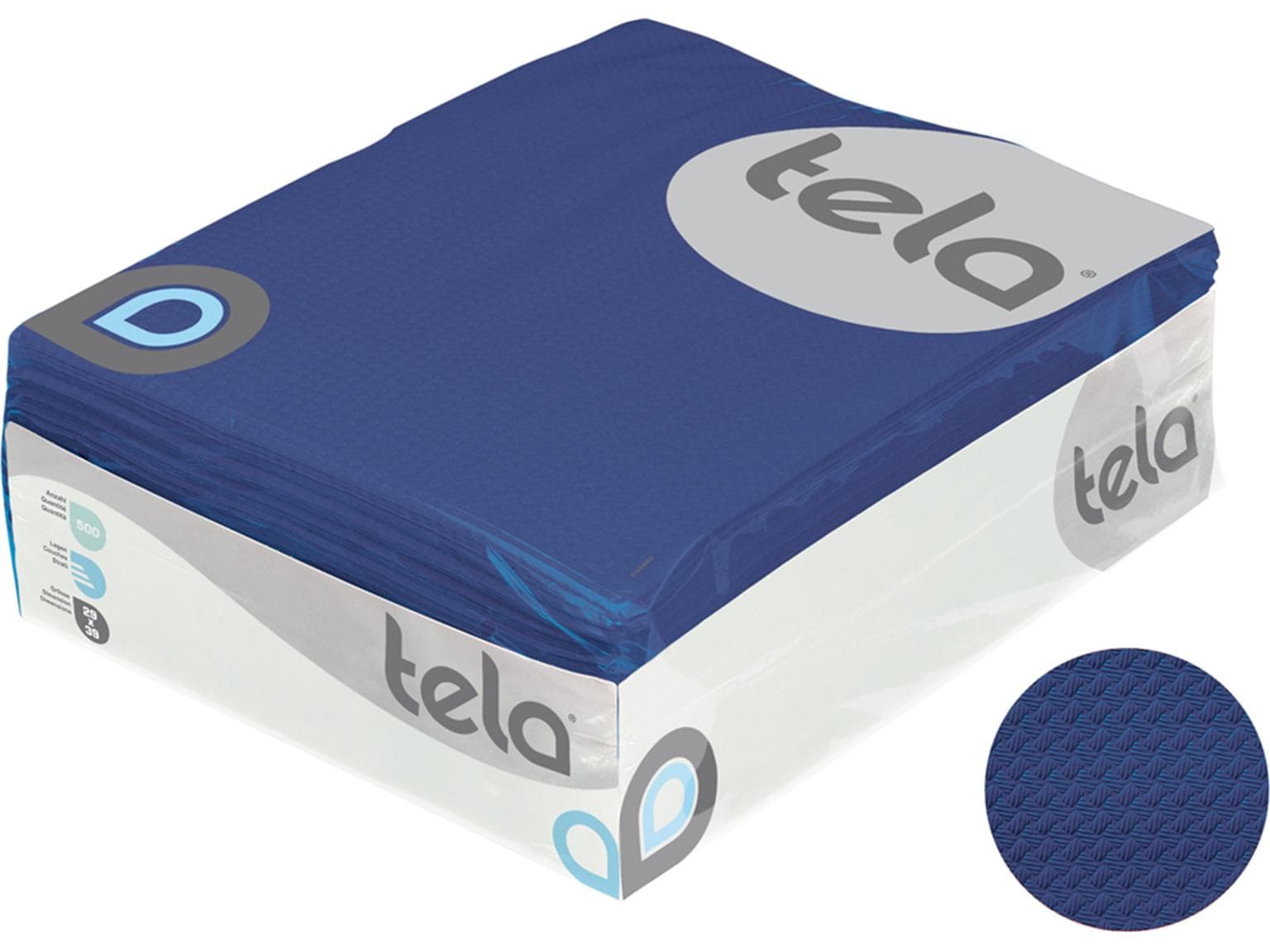 Tischset Tela Guestline 3-lagig, 29 x 39 cm, dunkelblau