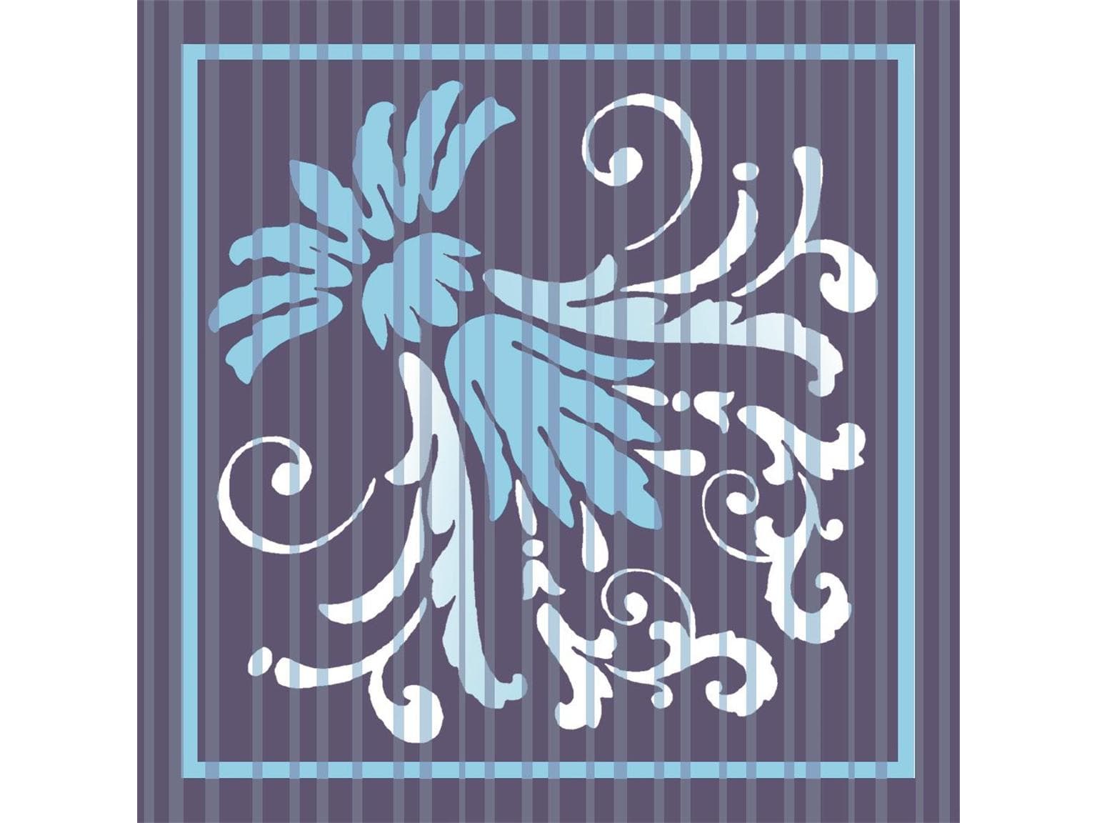 Tassenuntersetzer Tissue 9-lg, 90x90 mm, "LETIZIA" blau