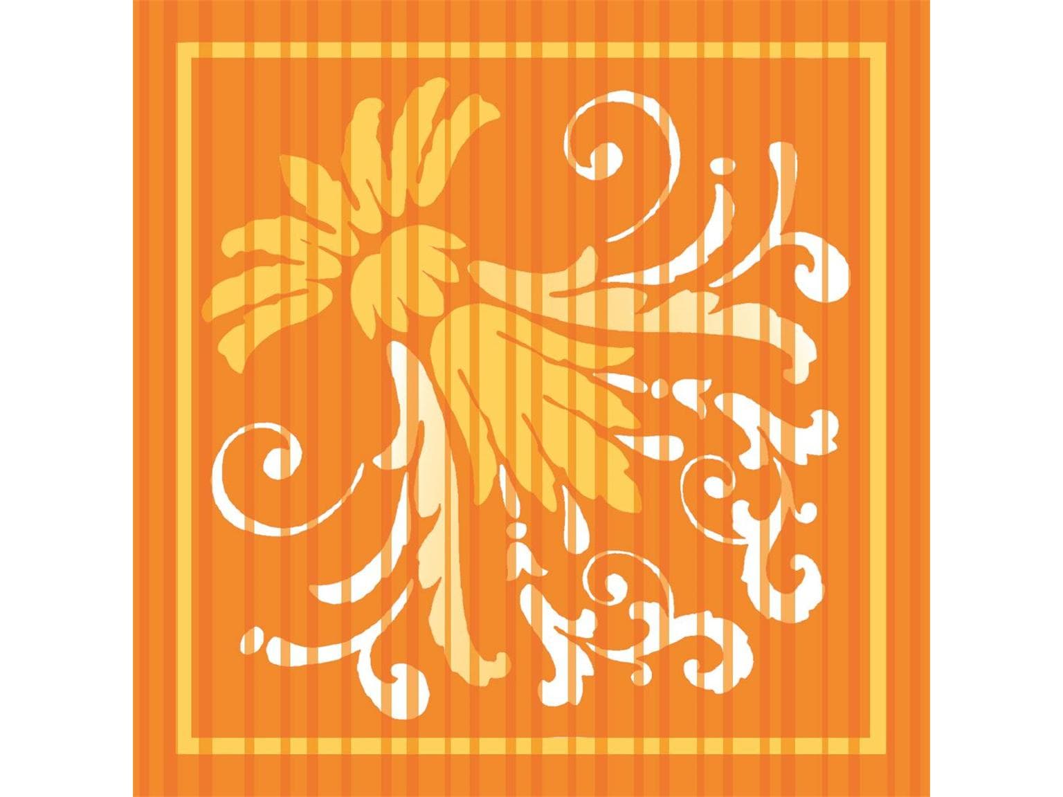 Tassenuntersetzer Tissue 9-lg, 90x90 mm, "LETIZIA" curry