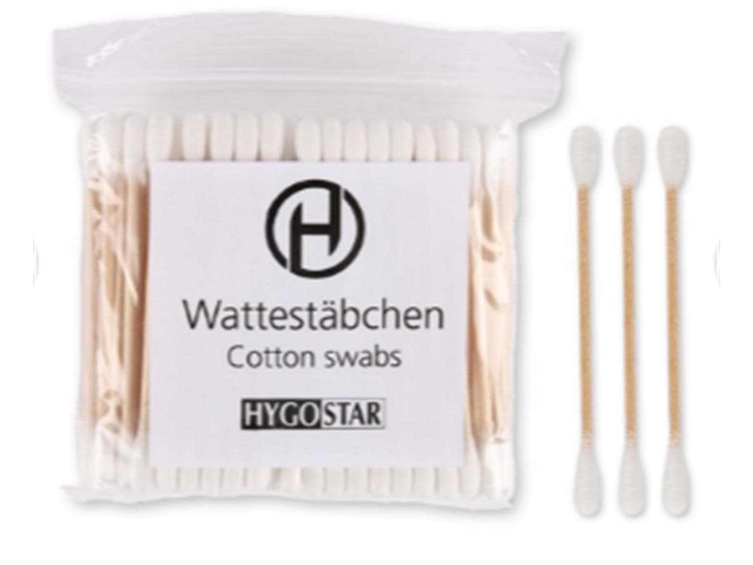 Wattestäbchen, Holz/Baumwolle