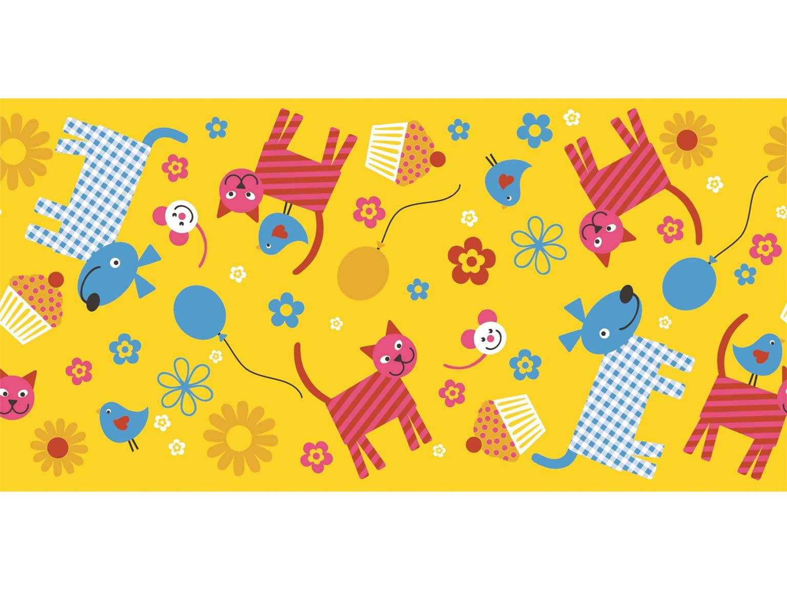 Tischläufer Airlaid, 40 cm x 24 lfm, "HAPPY KIDS" Kindermotiv