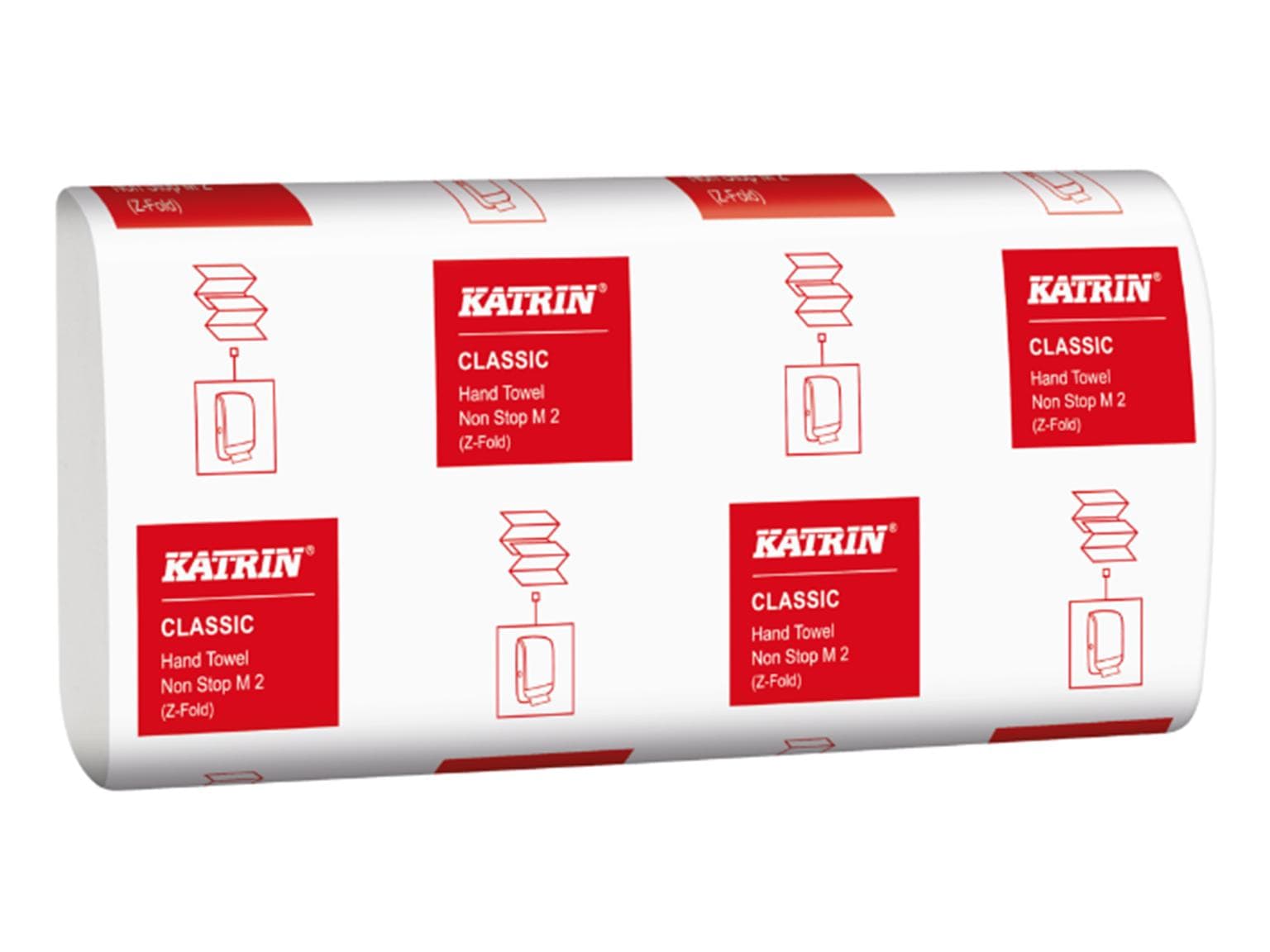 Falthandtücher Katrin Classic, weiss 2-lagig, 24 x 24 cm, Non Stop M2,