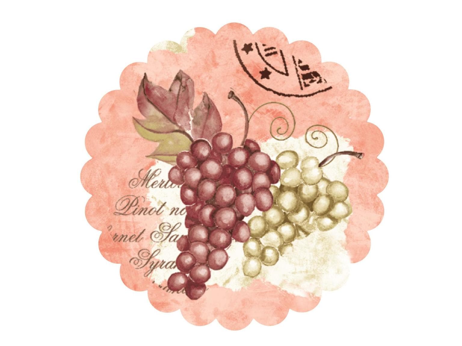 Tassenuntersetzer Tissue 7-lg, ø 100 mm, "LA BODEGA"