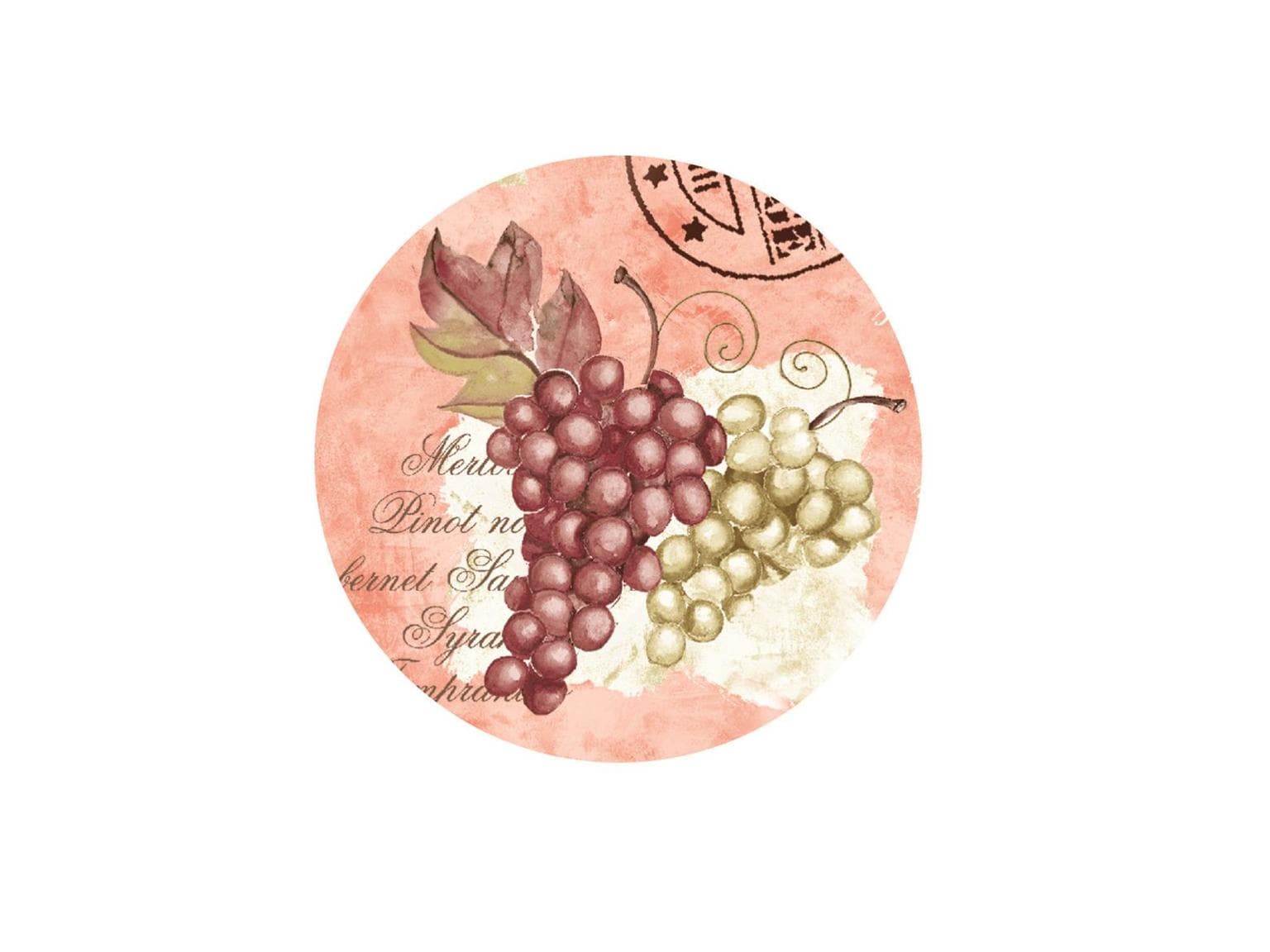 Tappi in cartoncino opaco, 67mm, "LA BODEGA"