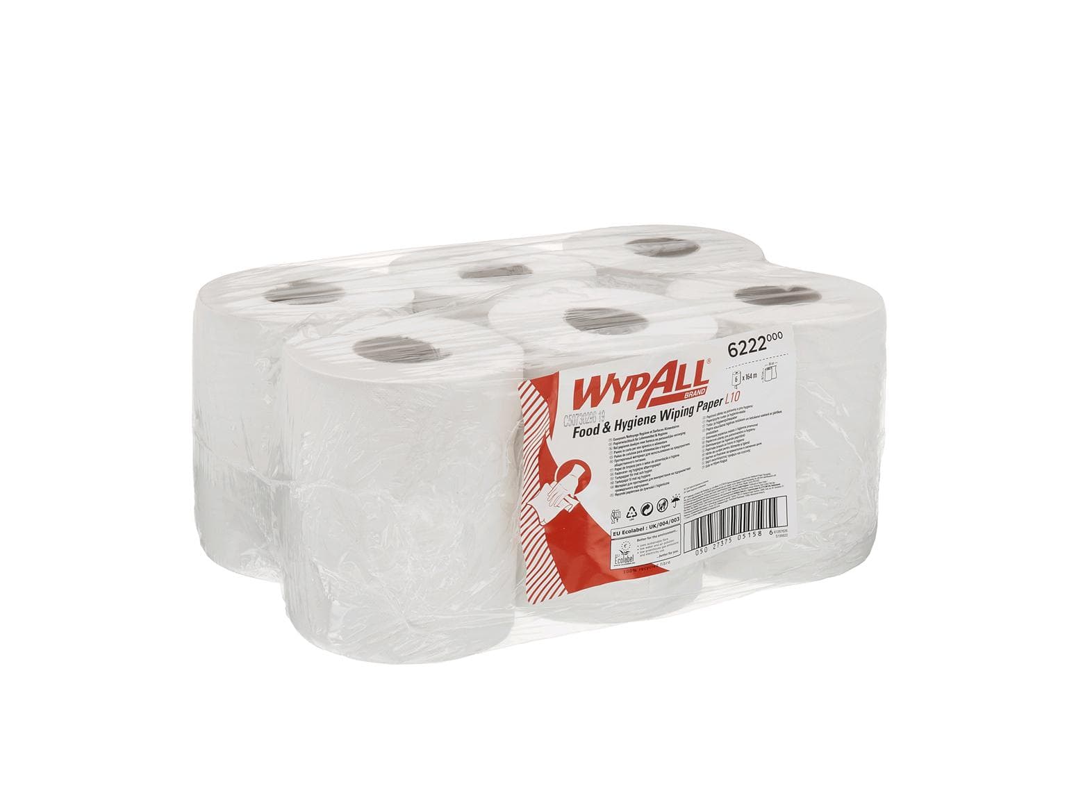 Putztuchrollen Wypall Reach L10 weiss 1-lagig, 18.3 x 38 cm, geprägt,