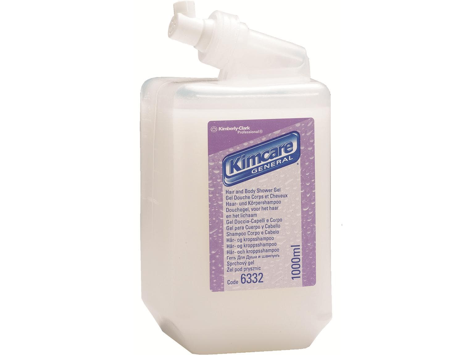 Haar- und Körpershampoo Kimcare 1 Lt. weiss, für den ganzen Körper